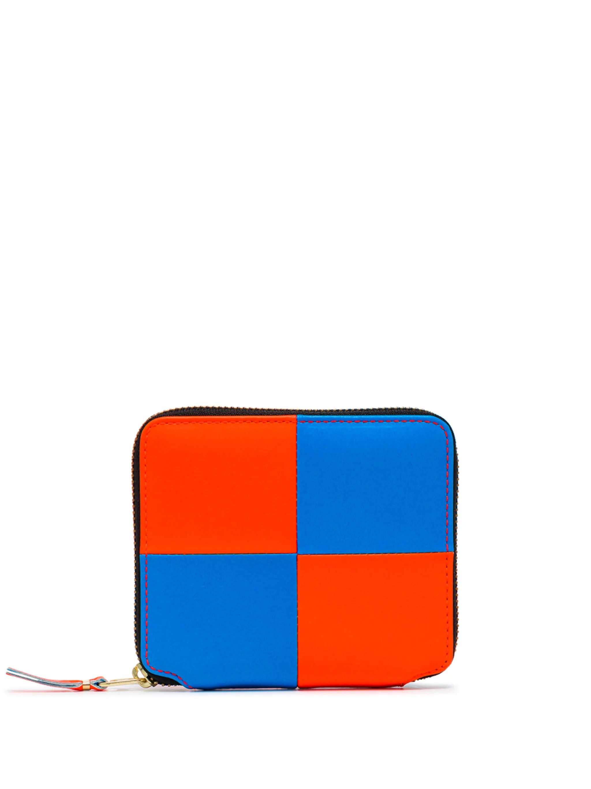 Wallet Fluo Square zip-around leather wallet