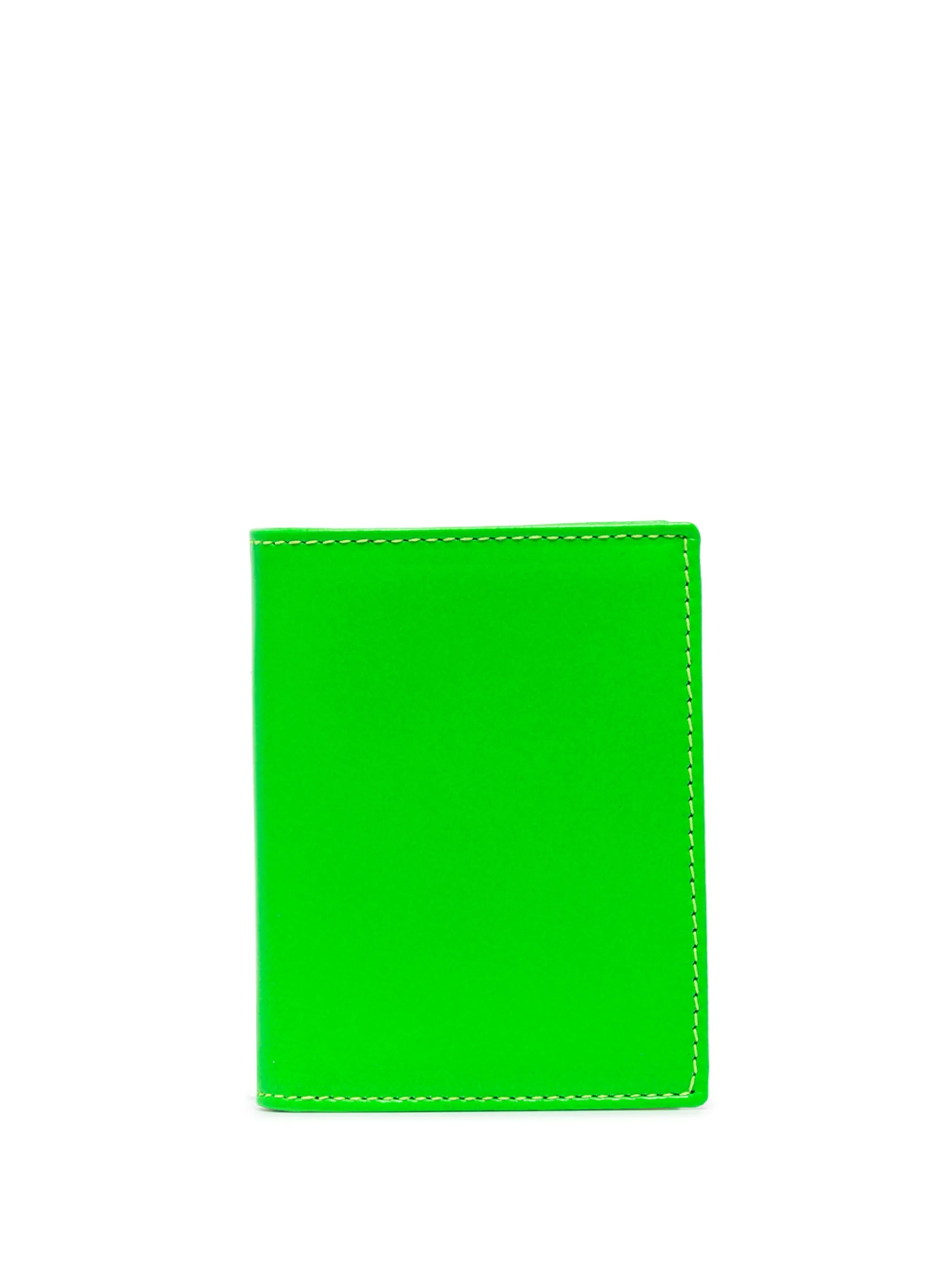 Super Fluo leather cardholder