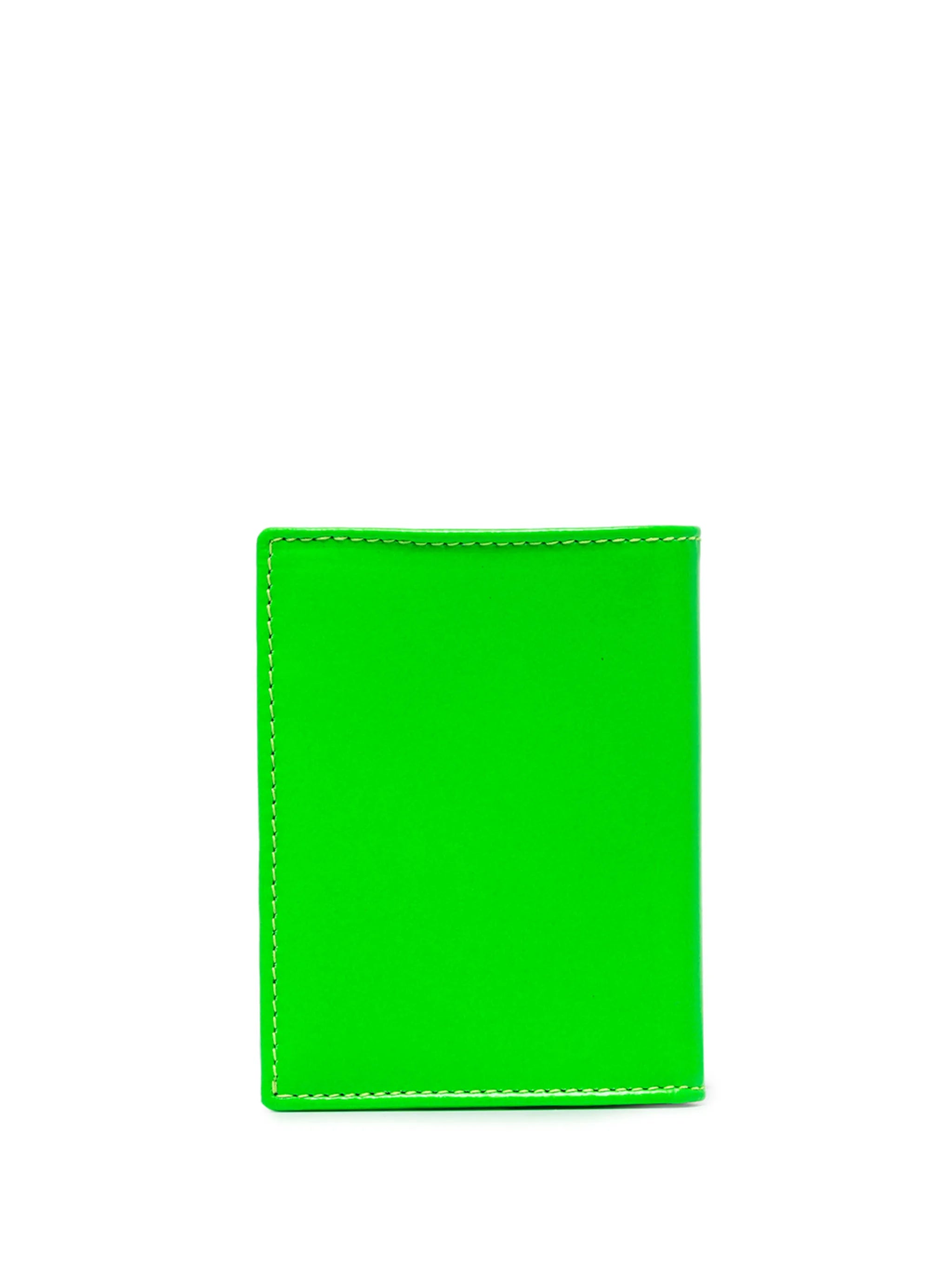 Super Fluo leather cardholder