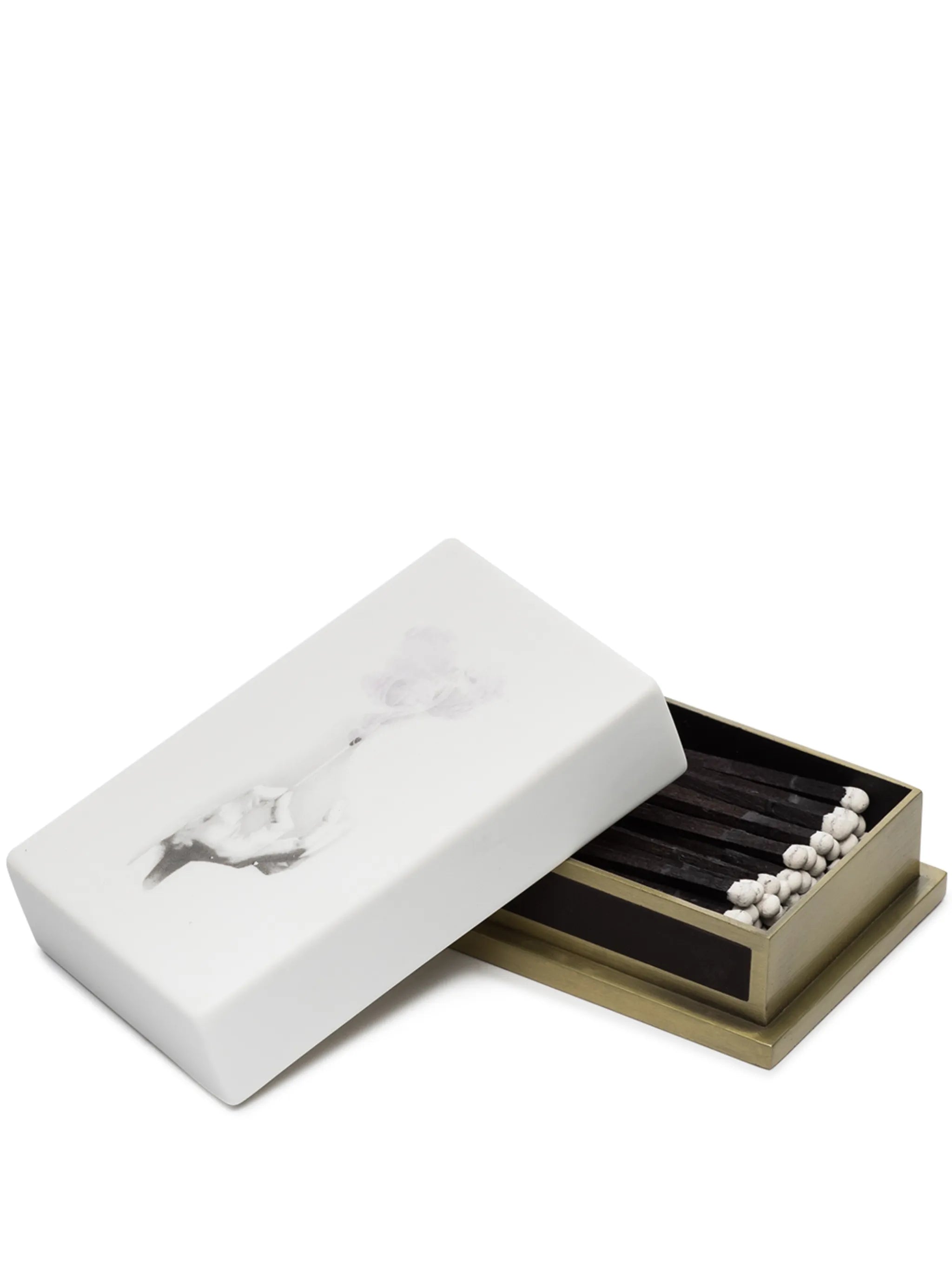 illustrated porcelain matchbox