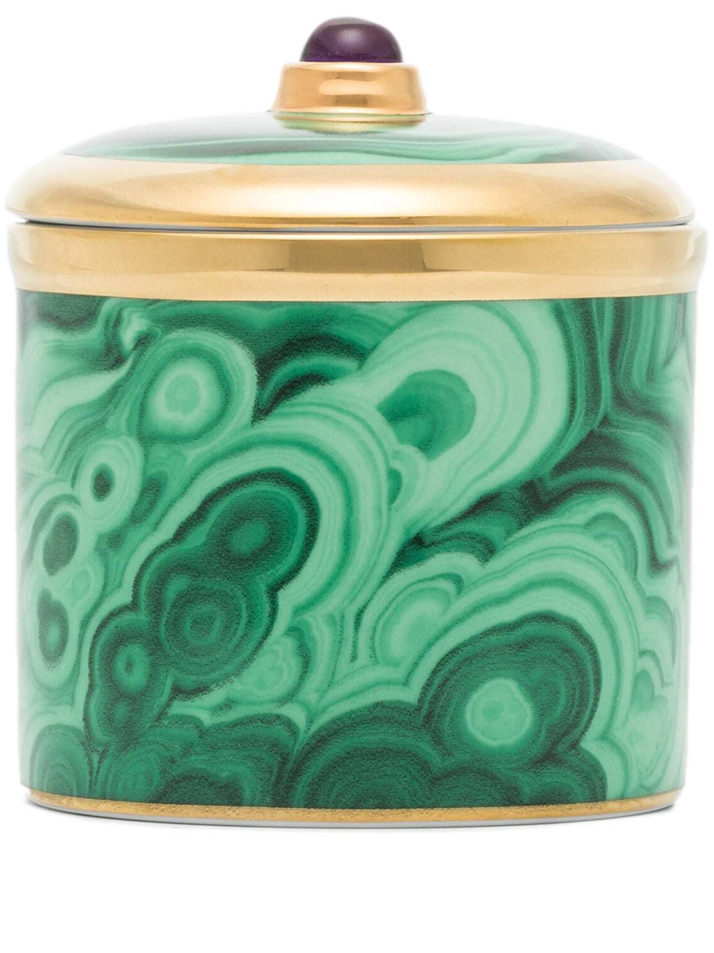 Malachite candle