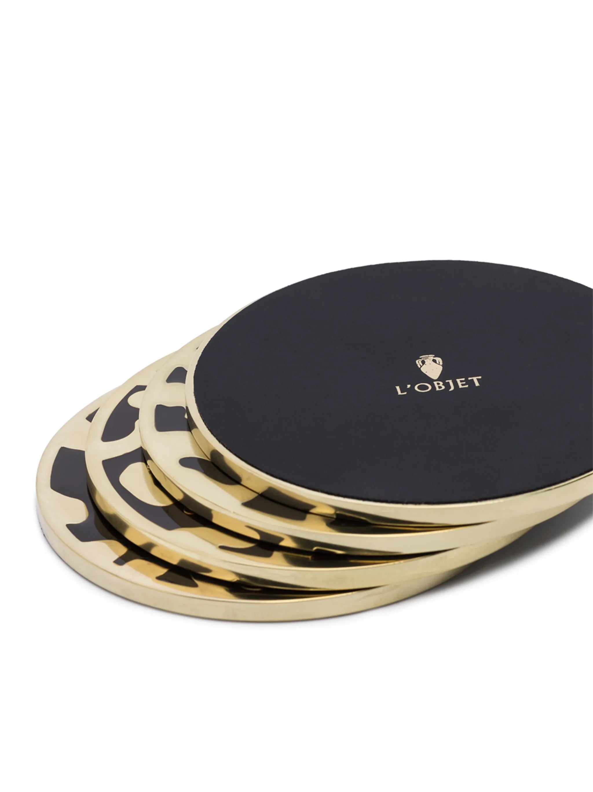 L'Objet Leopard Coasters