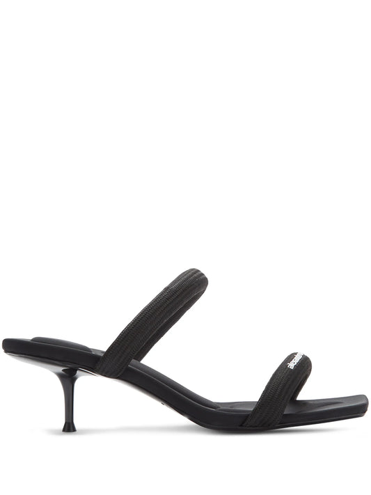 Jessie 55mm logo-print mules