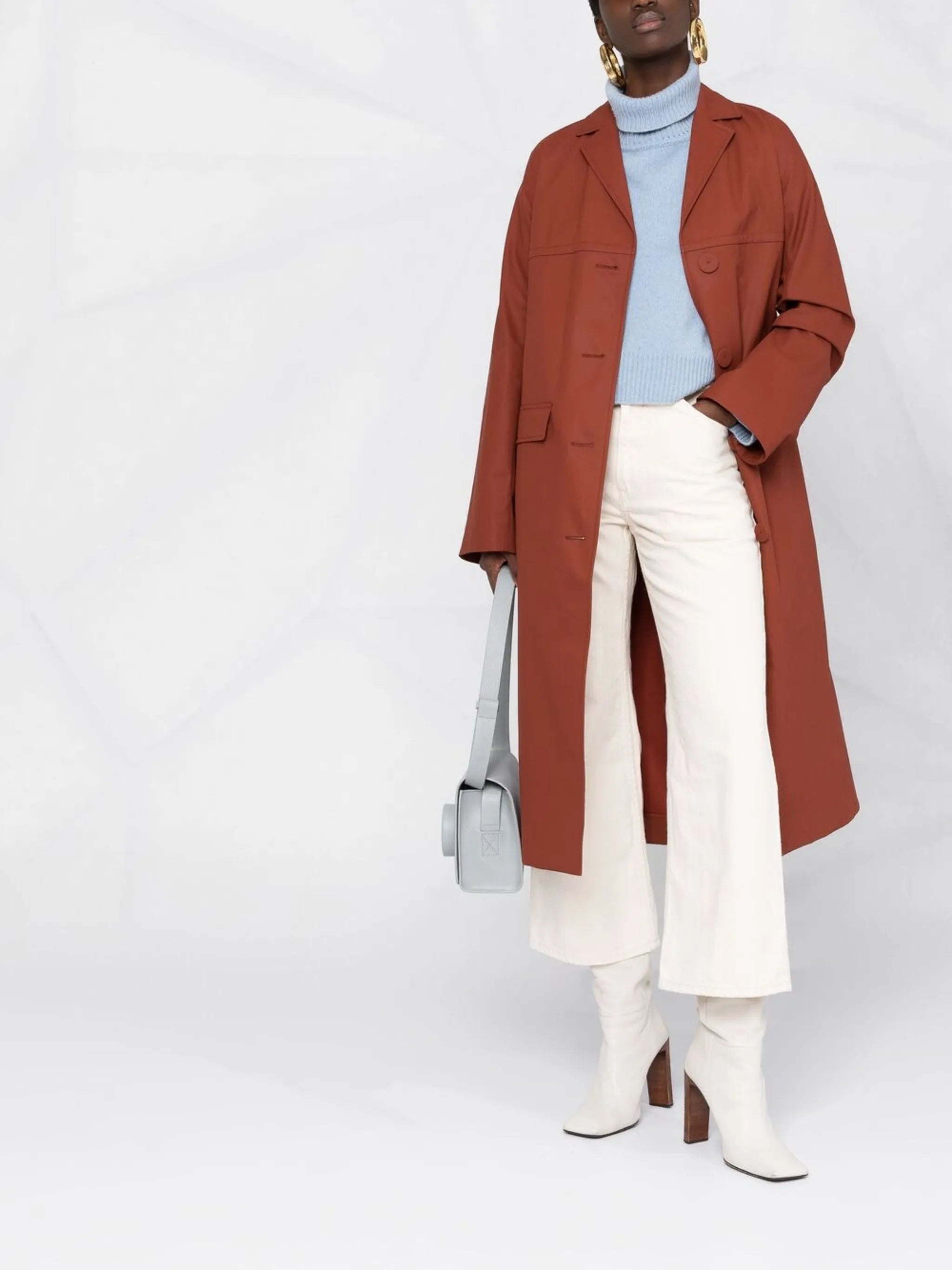cropped flared trousers