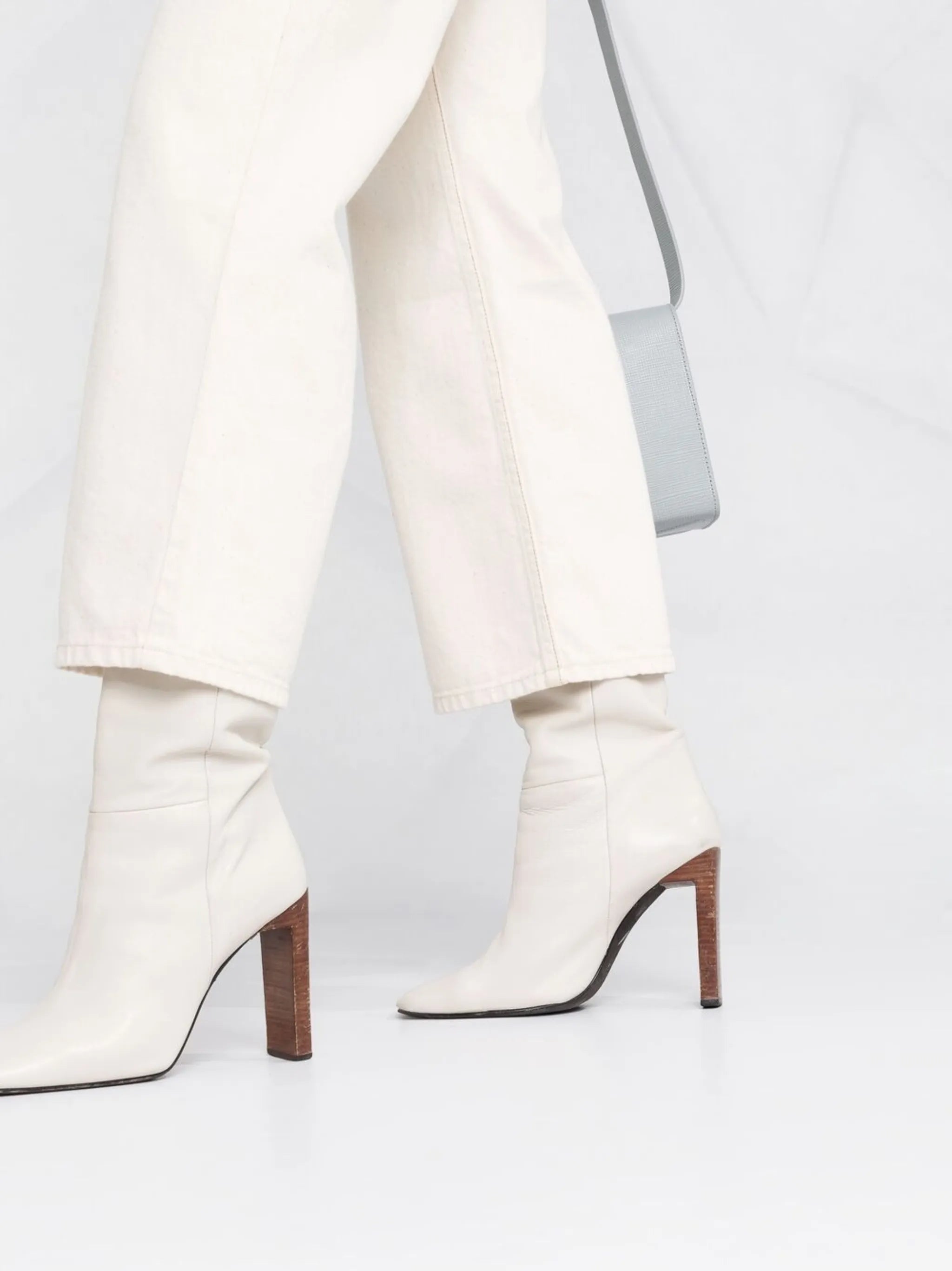 cropped flared trousers