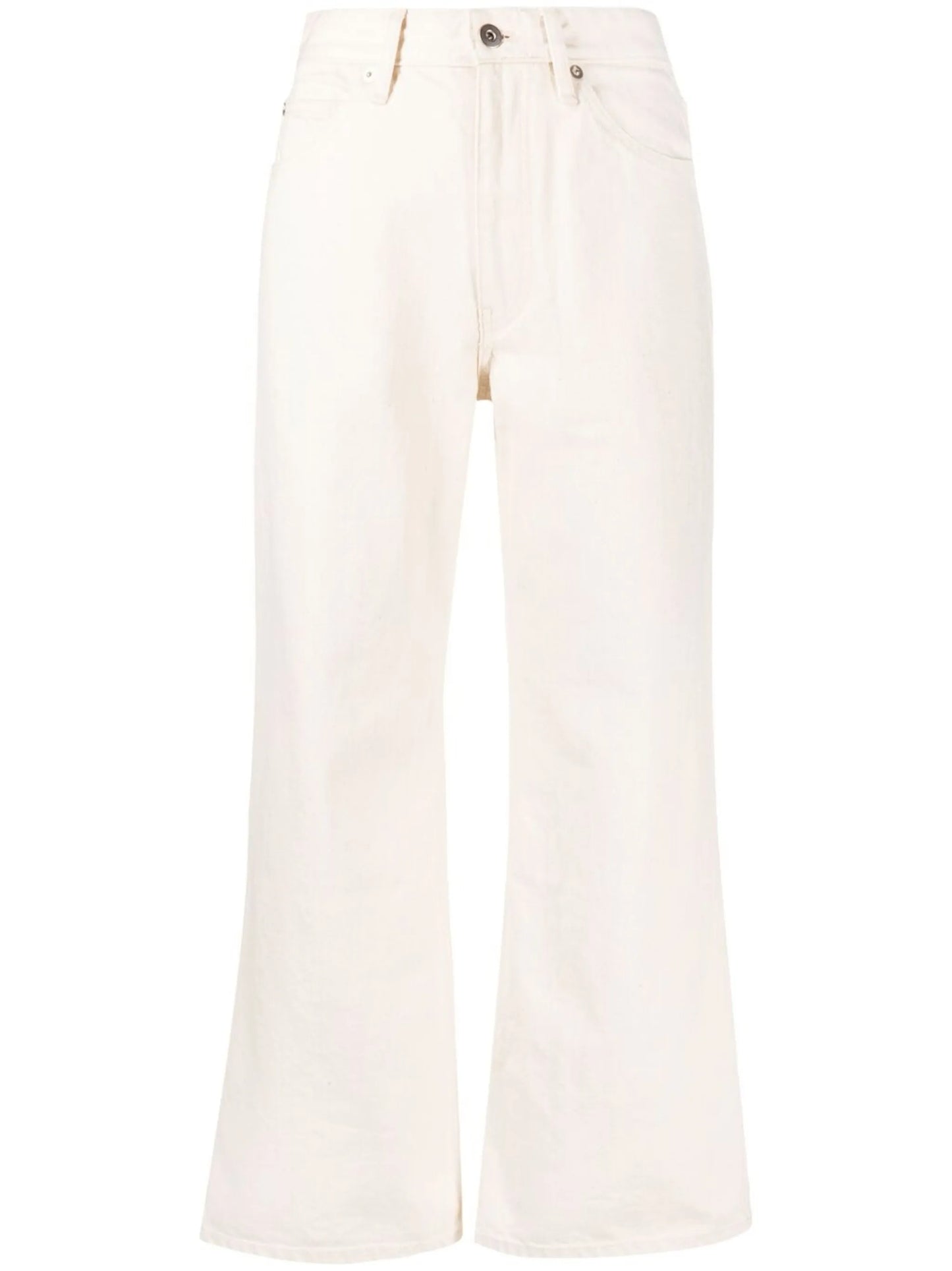 cropped flared trousers
