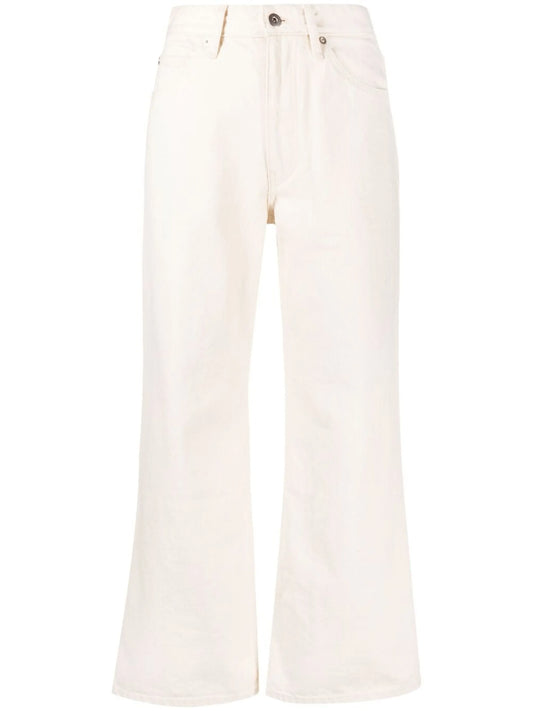 cropped flared trousers