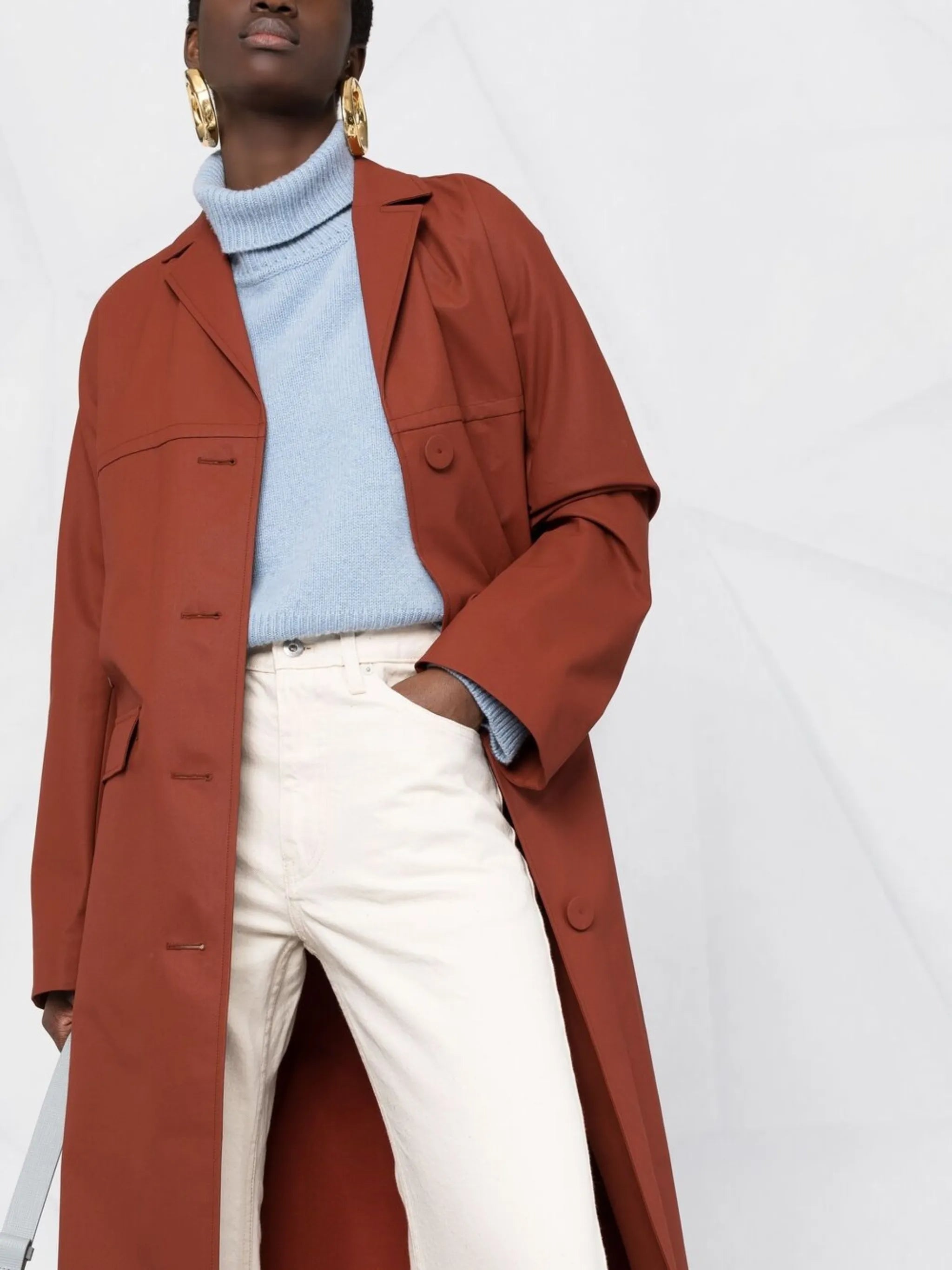 cropped flared trousers