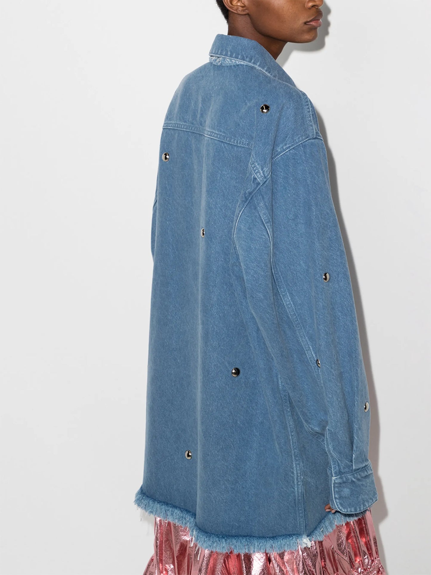 studded denim shirt