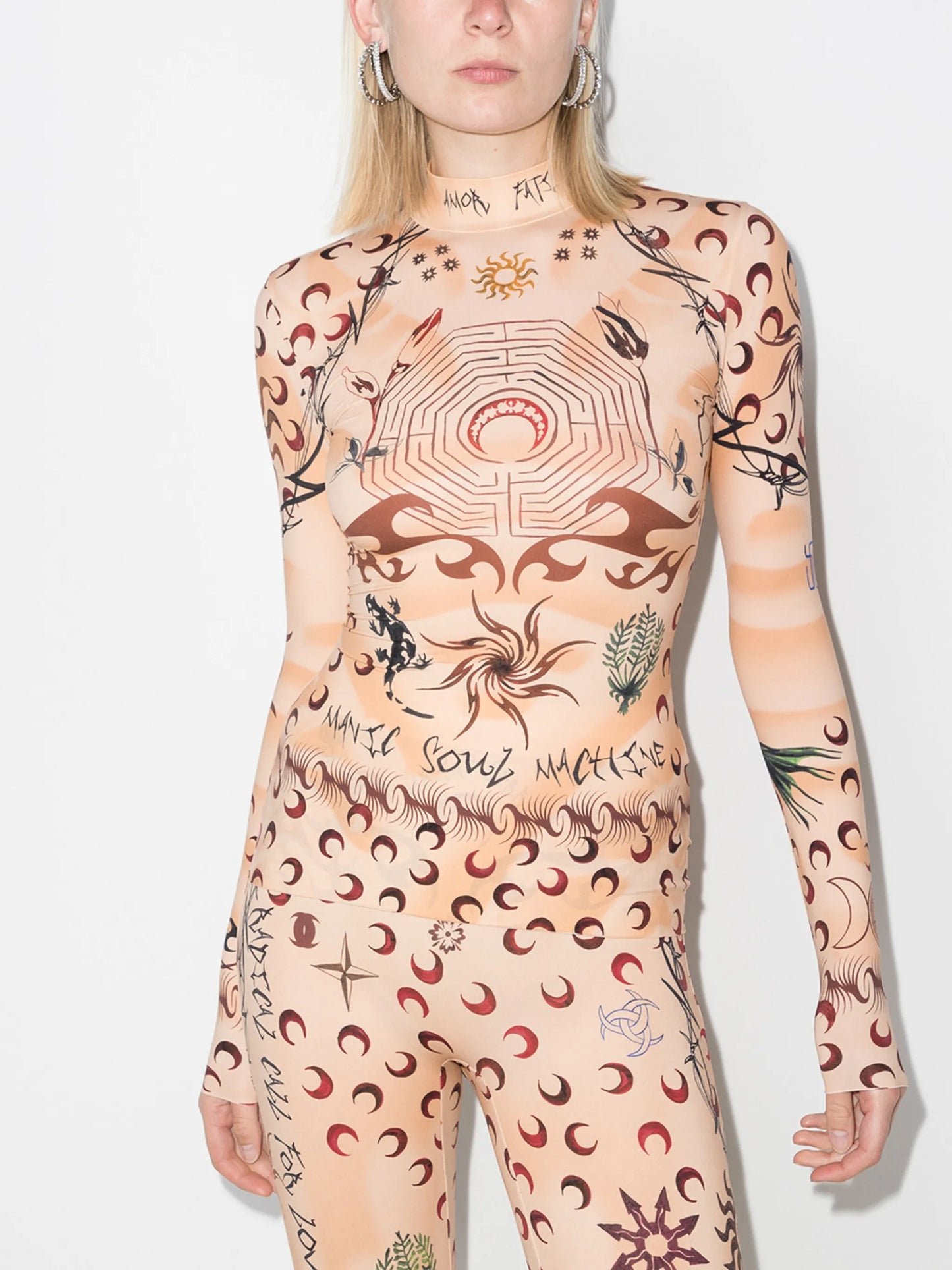 Tattoo second-skin top