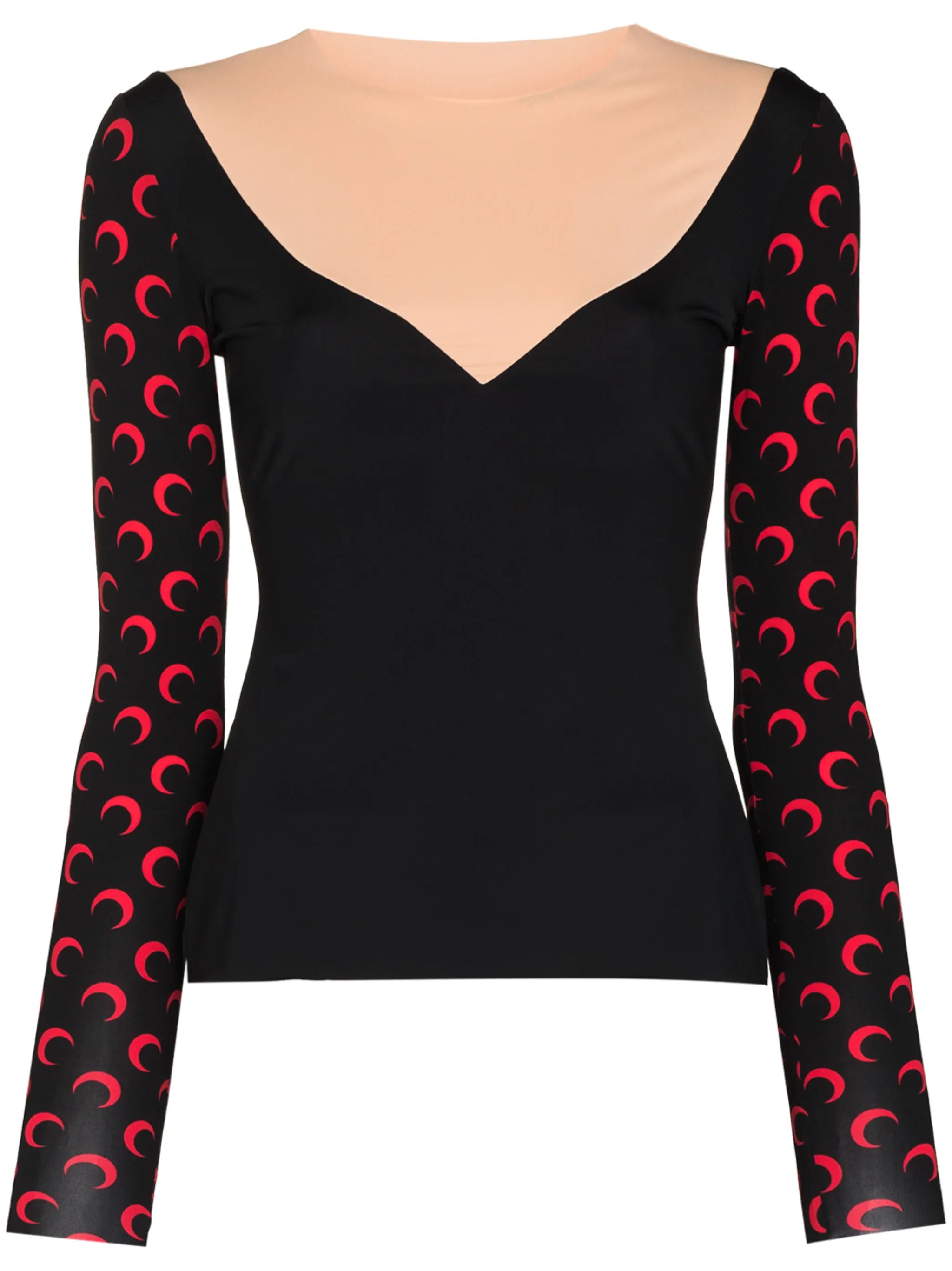 Crescent Moon long-sleeve top