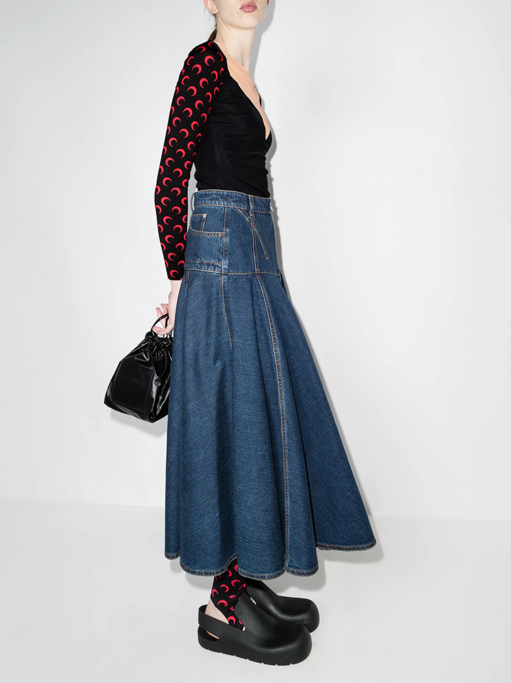 Crescent Moon long-sleeve top