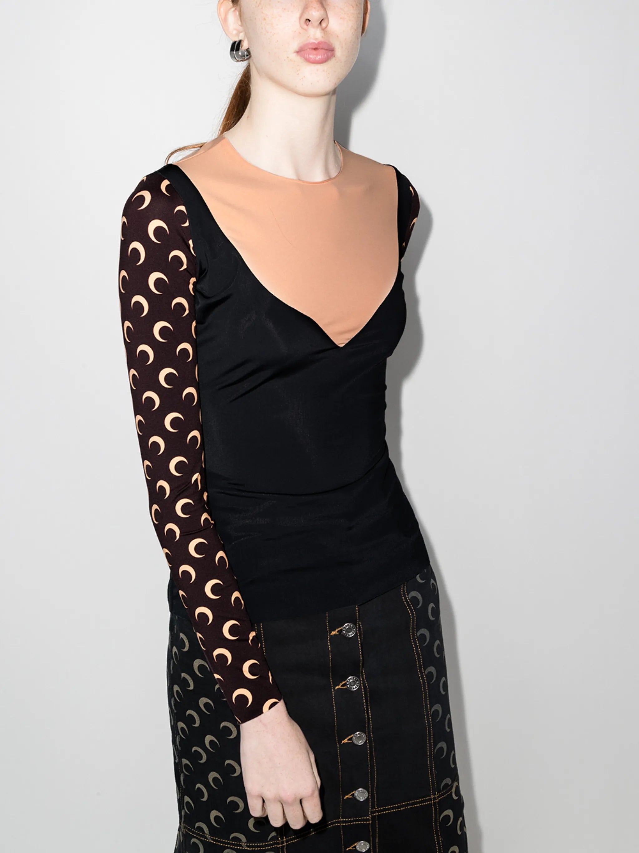 Crescent Moon long-sleeve top