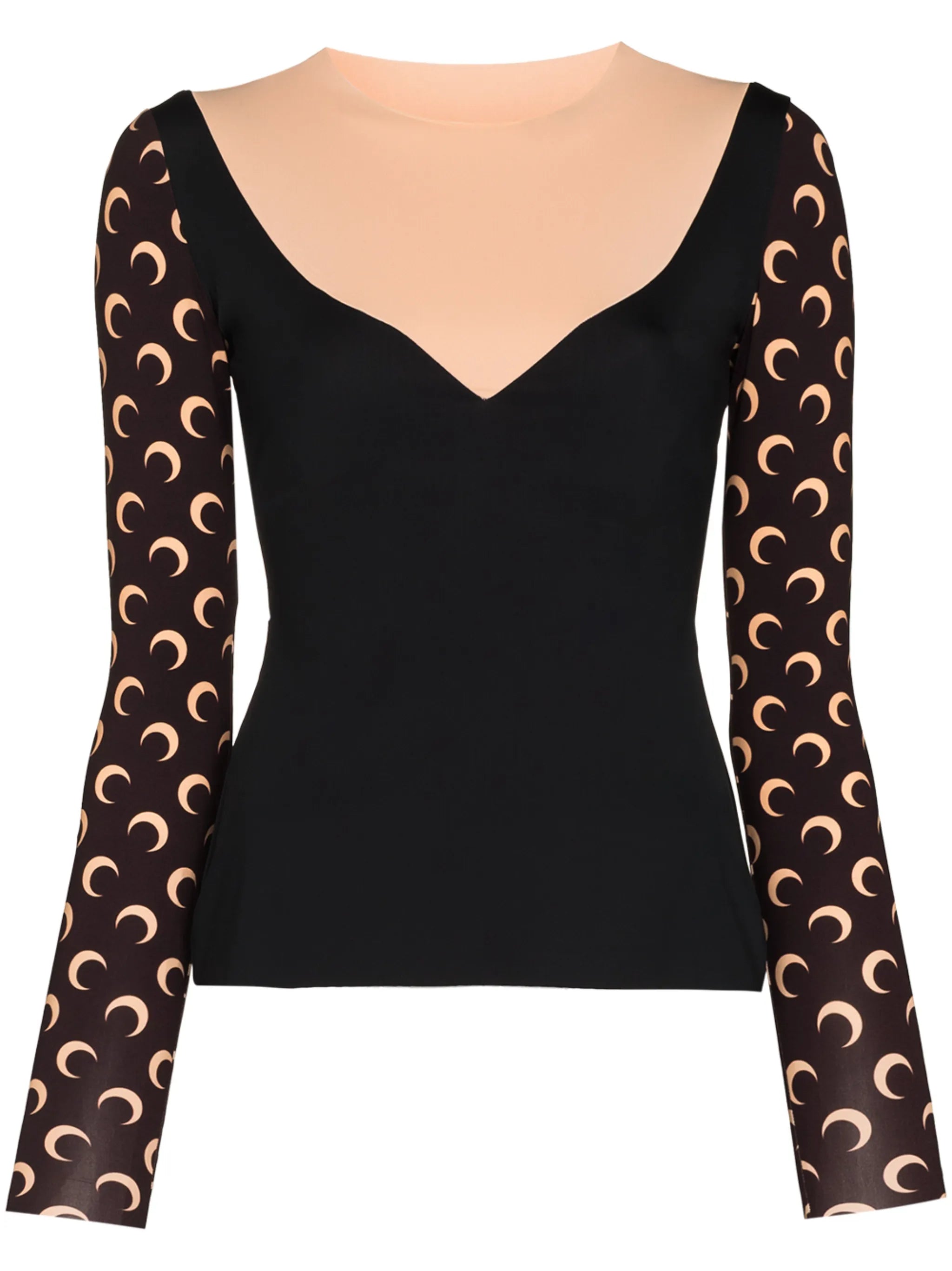 Crescent Moon long-sleeve top