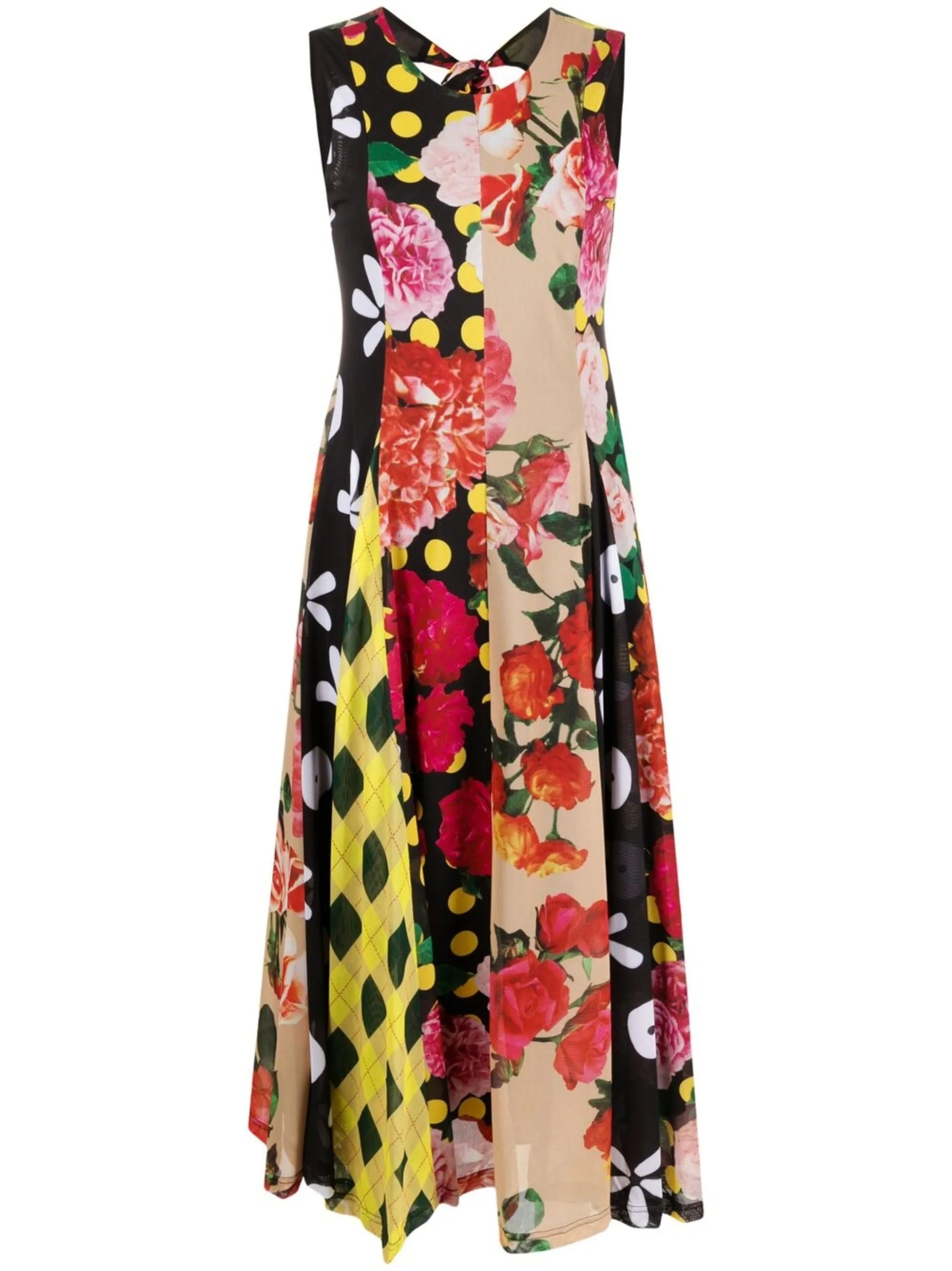 floral-patchwork dress