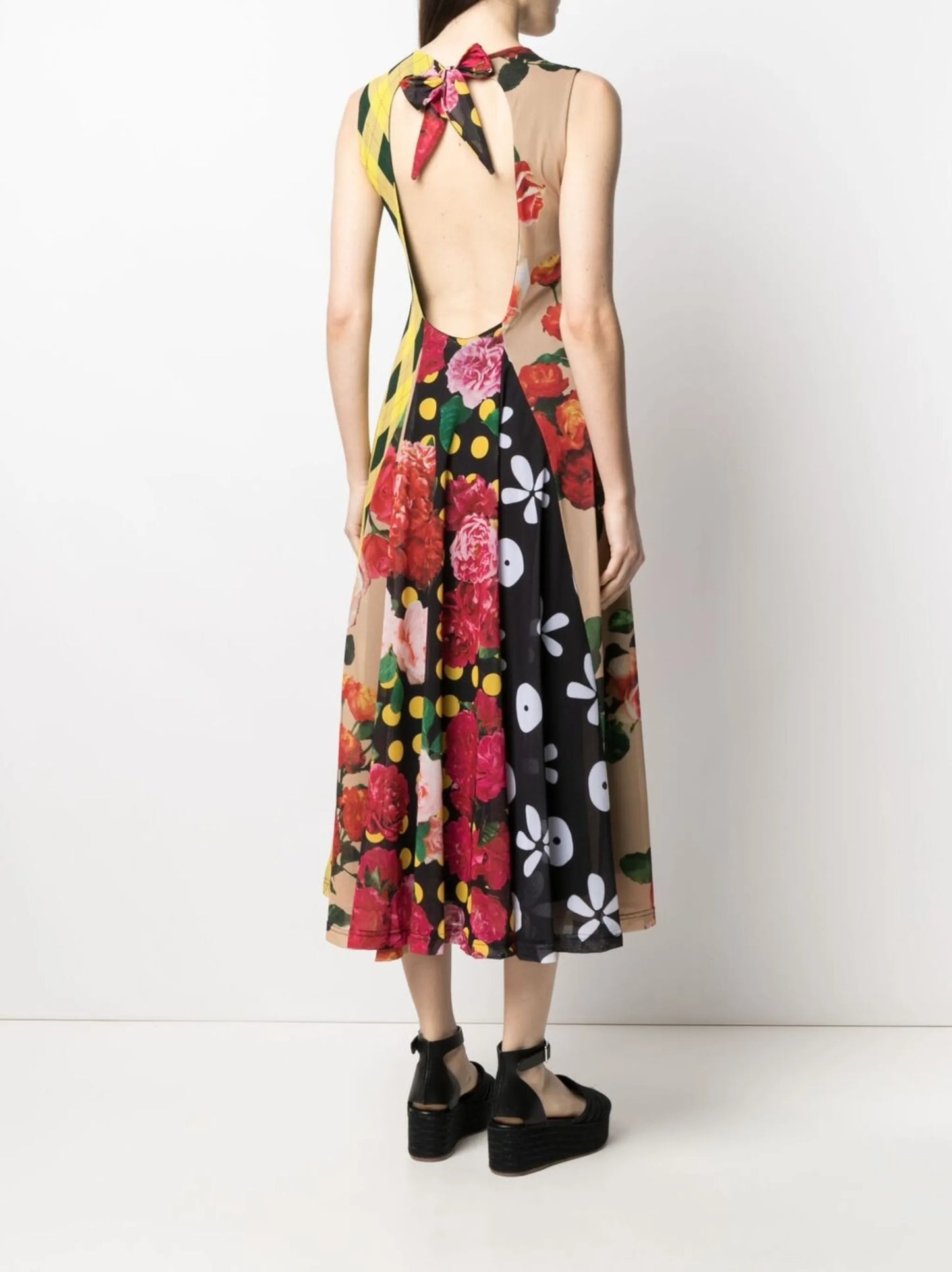 floral-patchwork dress