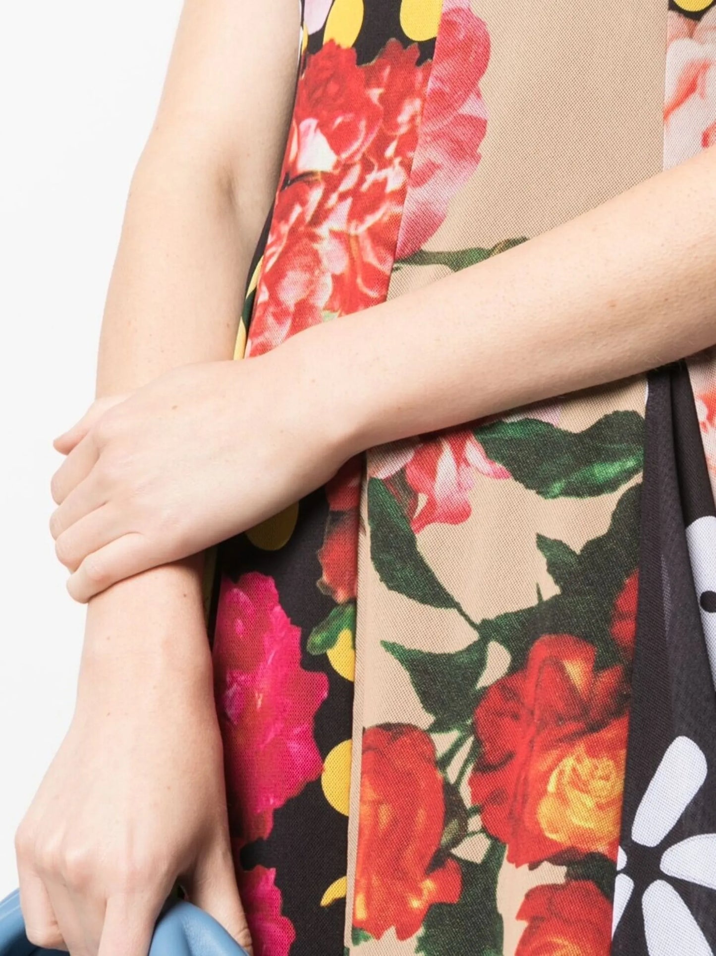 floral-patchwork dress