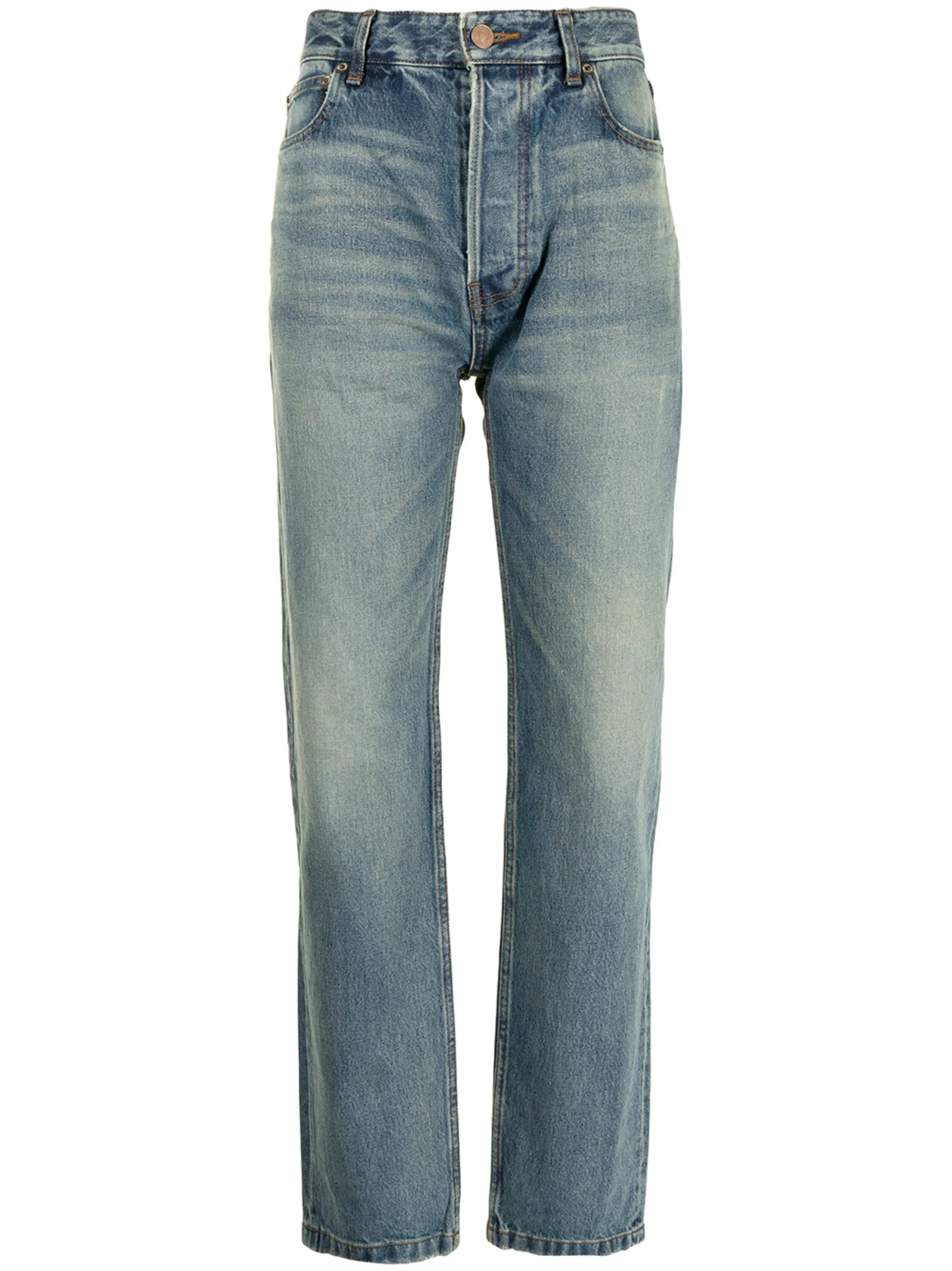 Normal straight-leg denim jeans