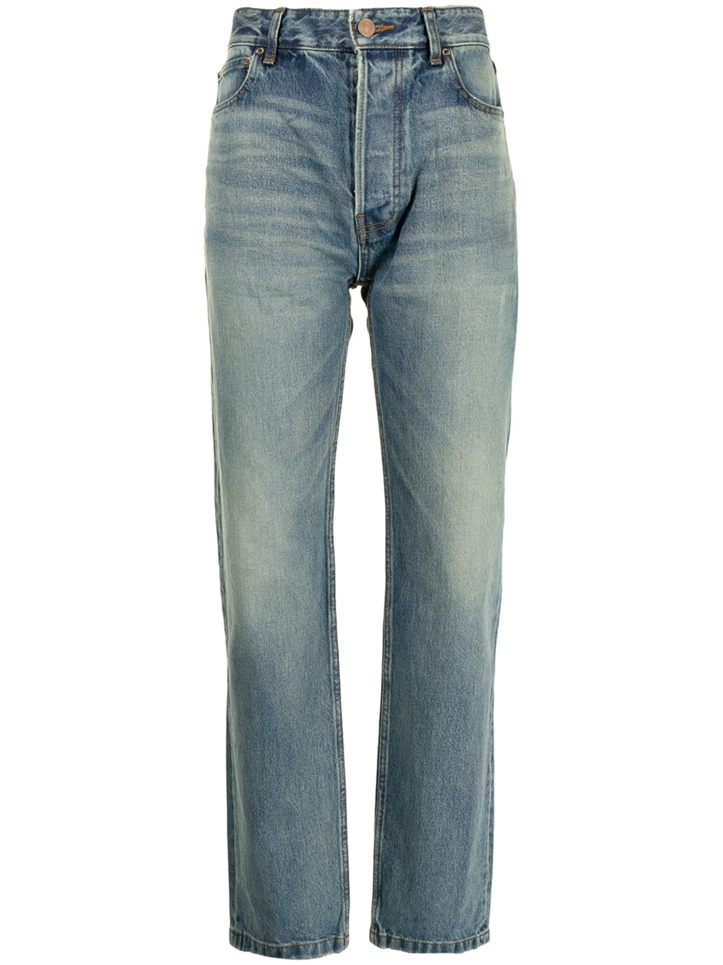 Normal straight-leg denim jeans