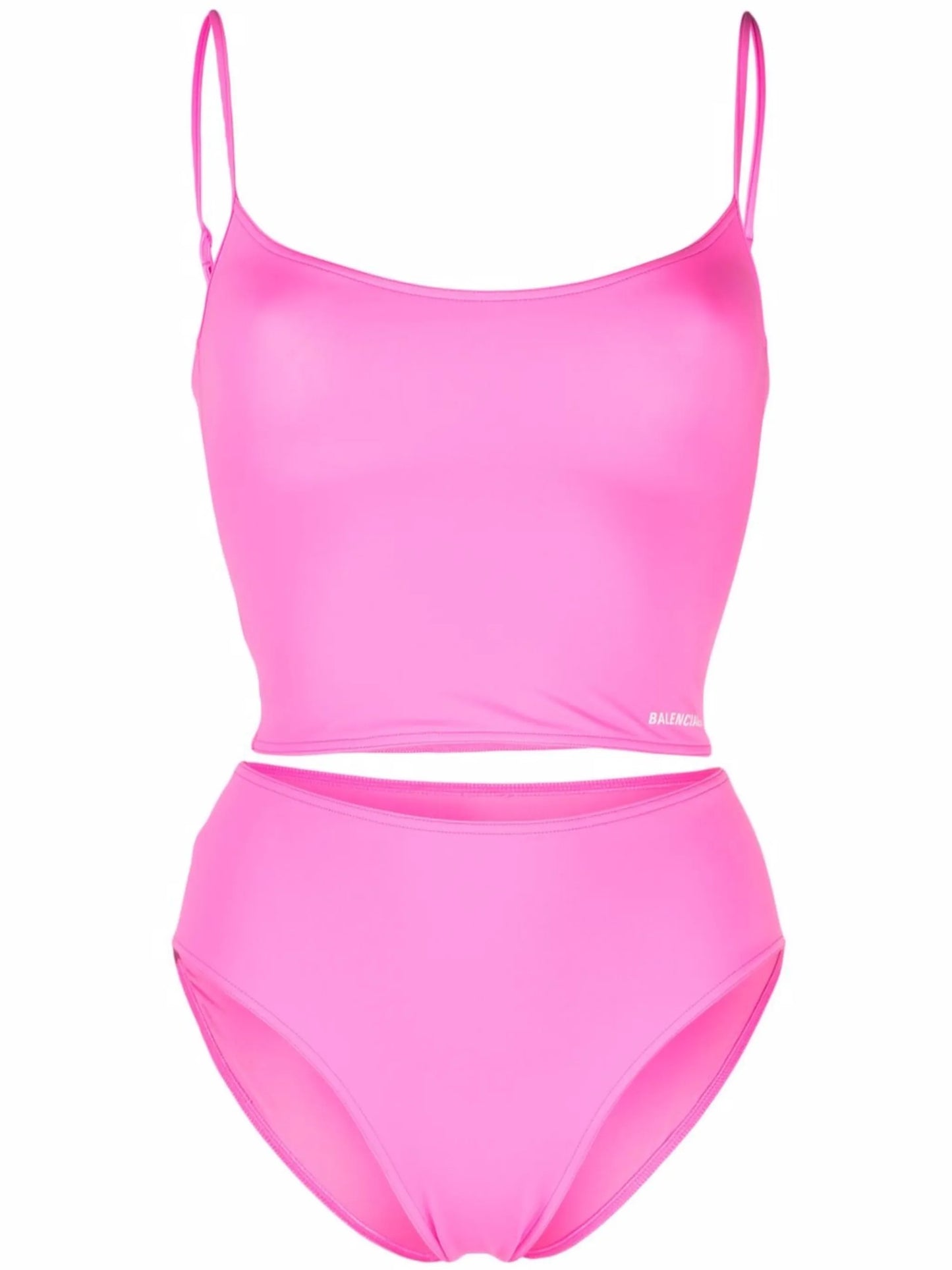 logo-print tankini