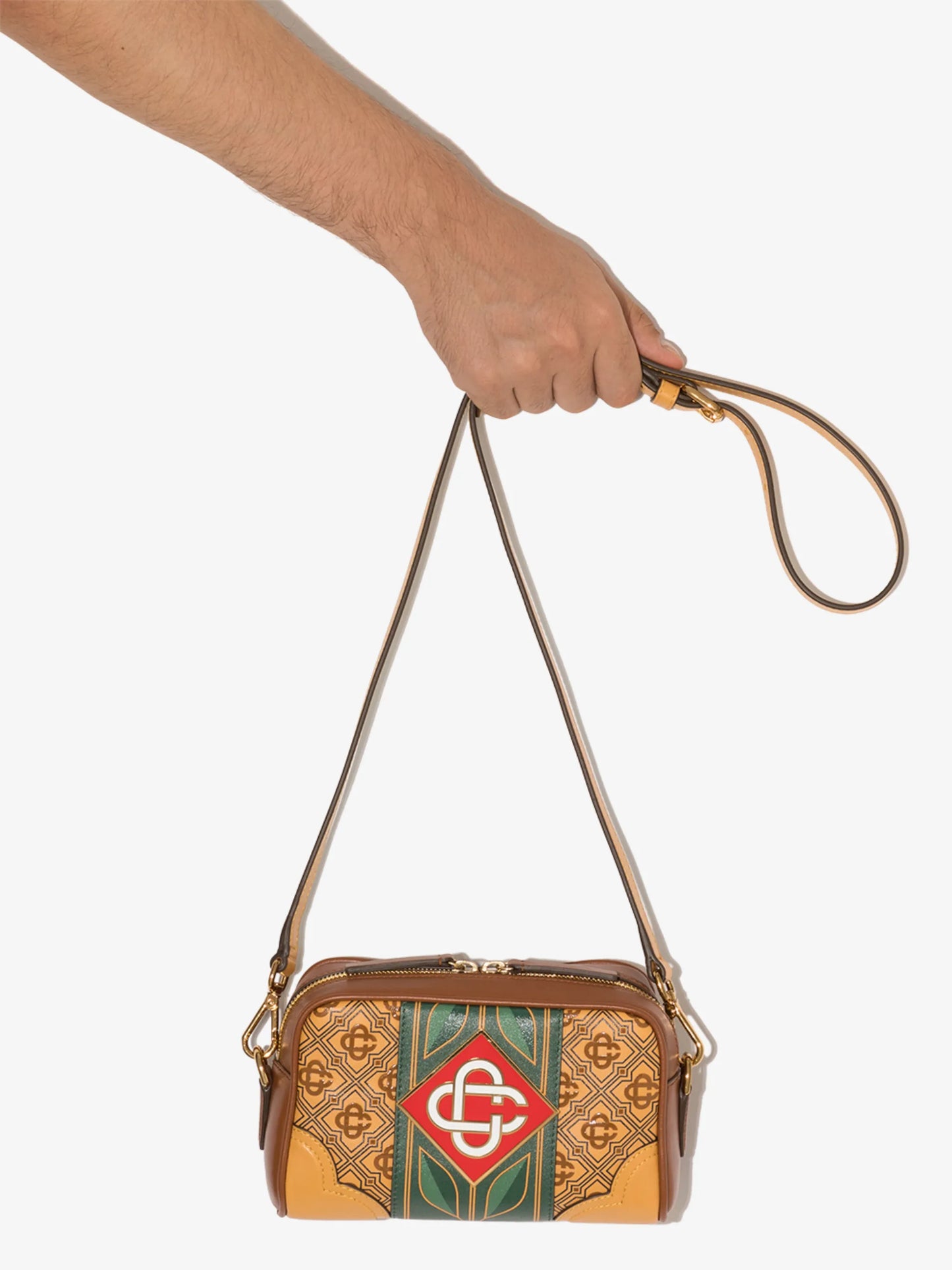 monogram motif crossbody bag