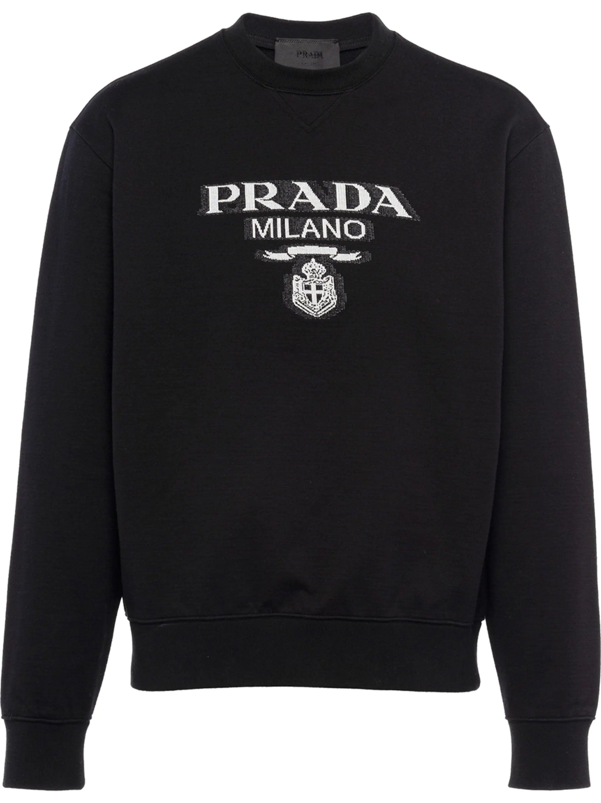 intarsia-knit logo sweatshirt