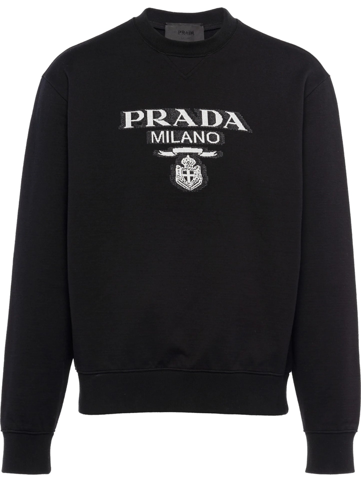 intarsia-knit logo sweatshirt