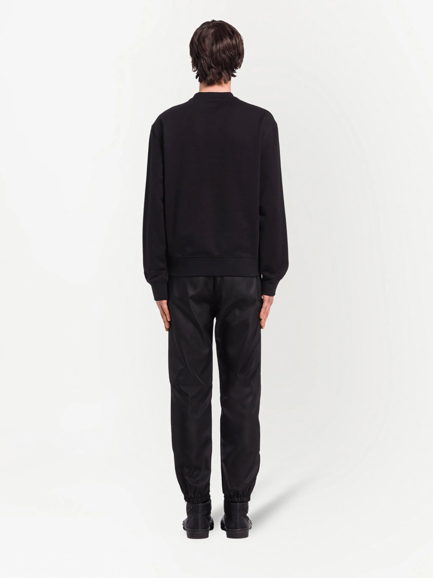intarsia-knit logo sweatshirt