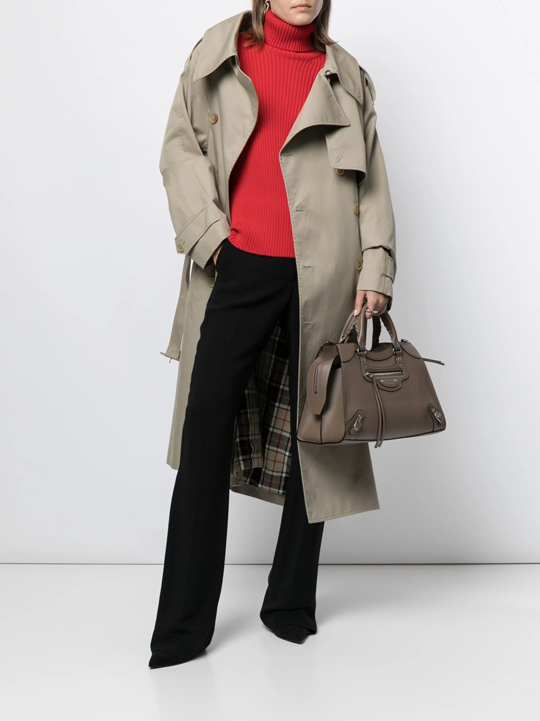 asymmetric trench coat