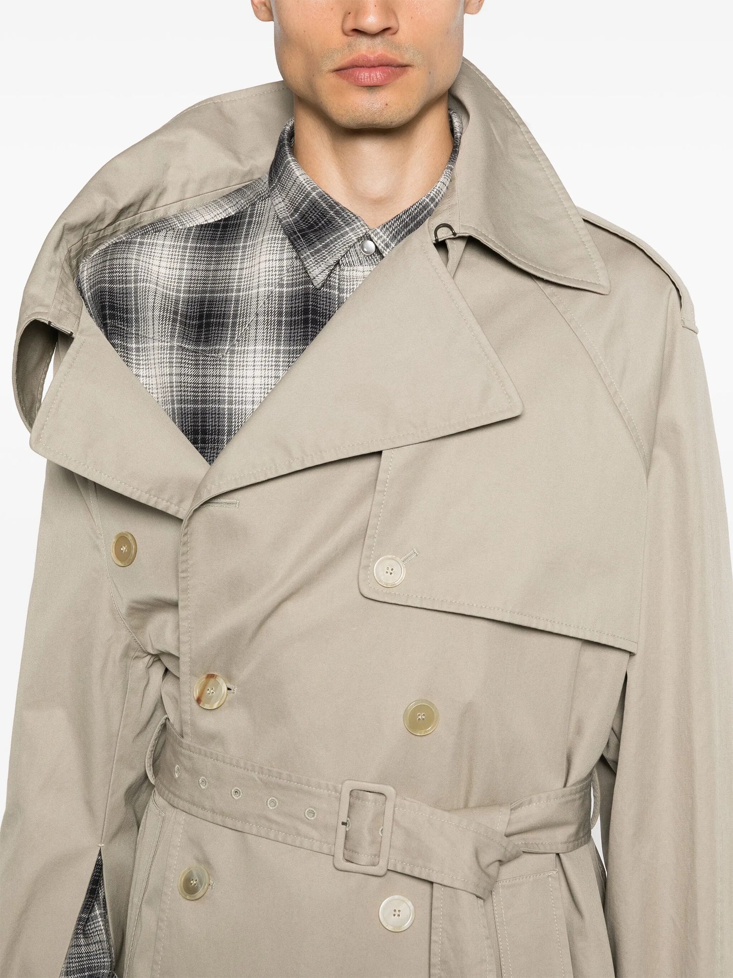 asymmetric trench coat