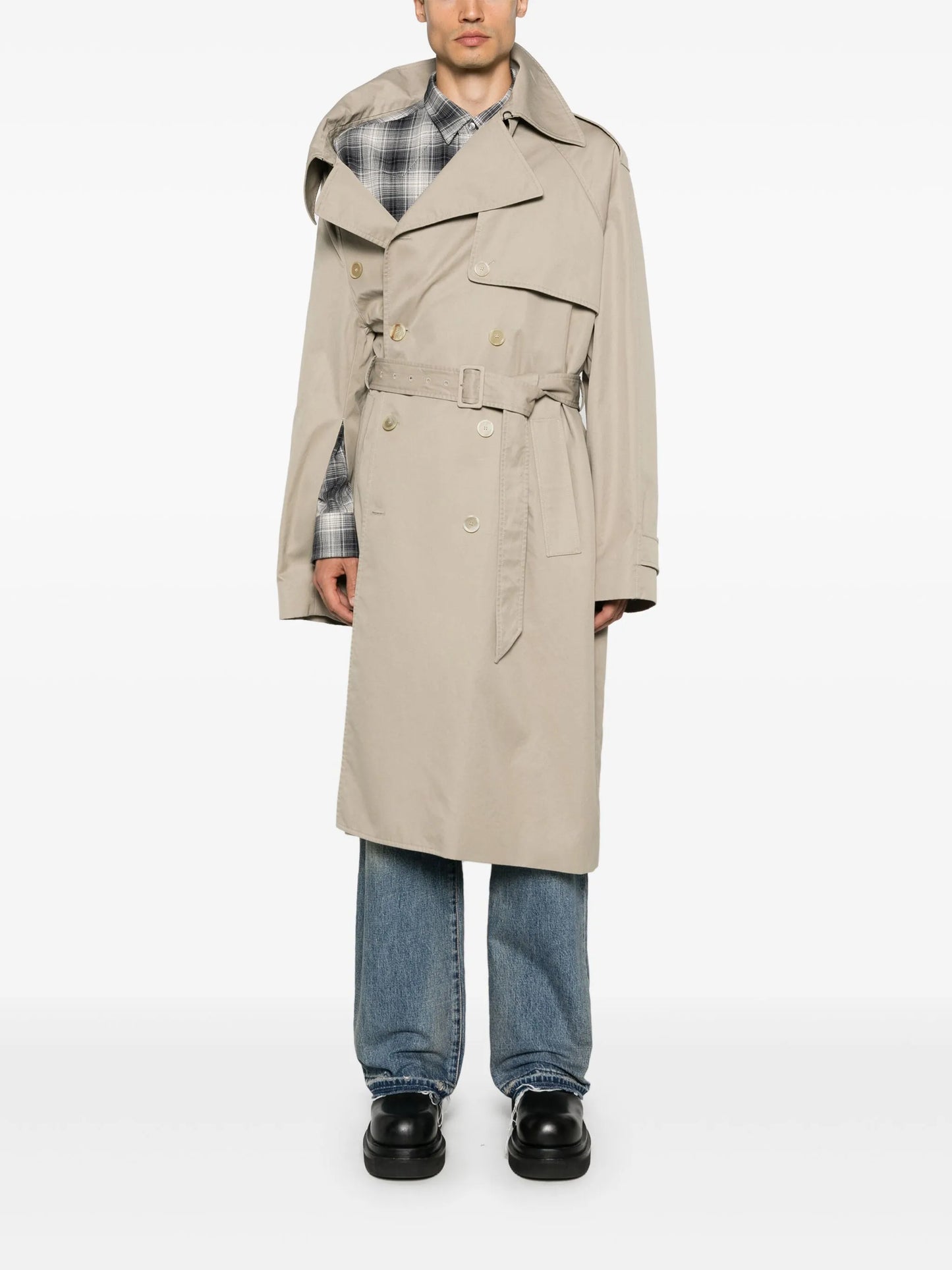 asymmetric trench coat