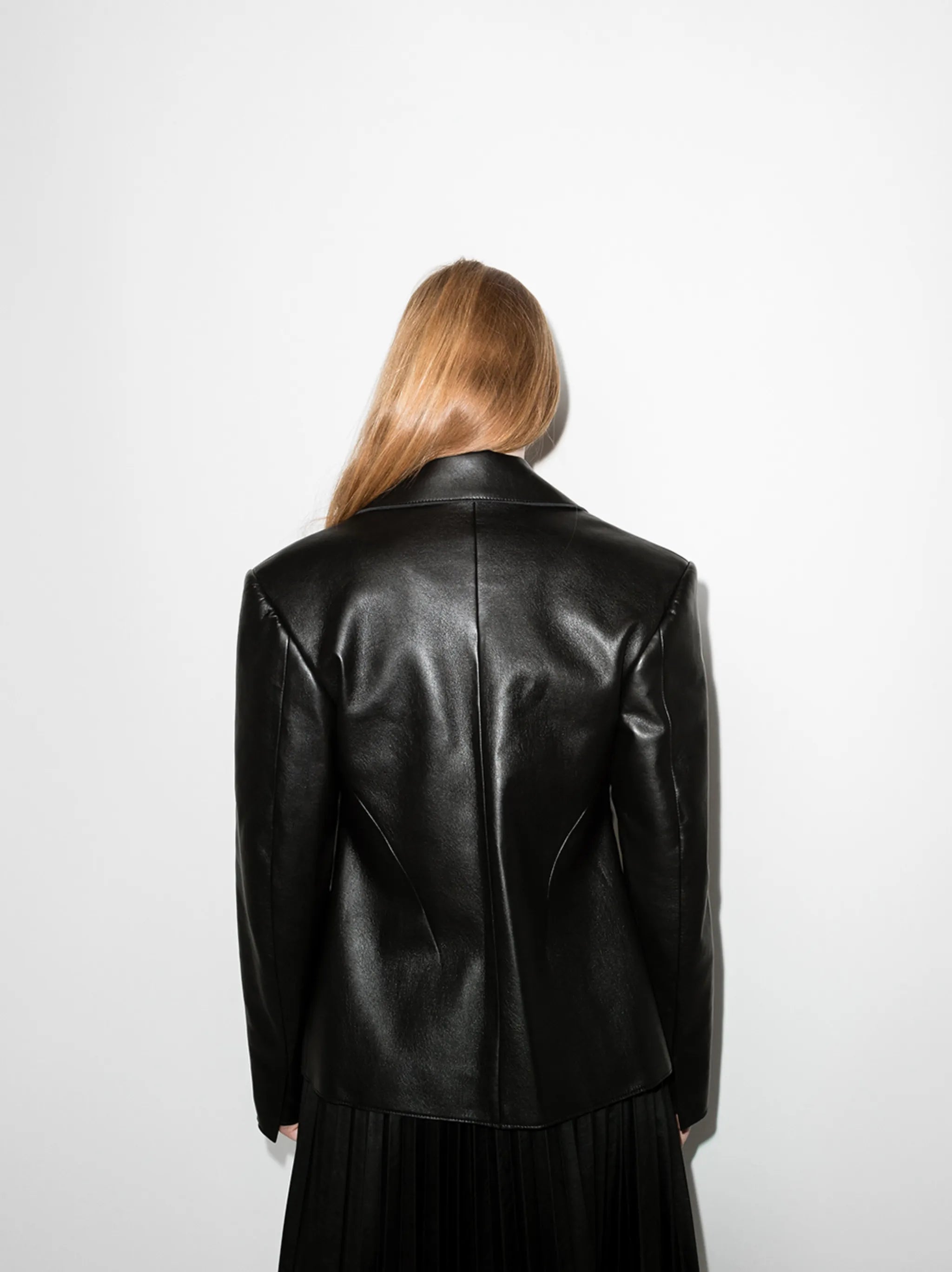 recycled leather shirt