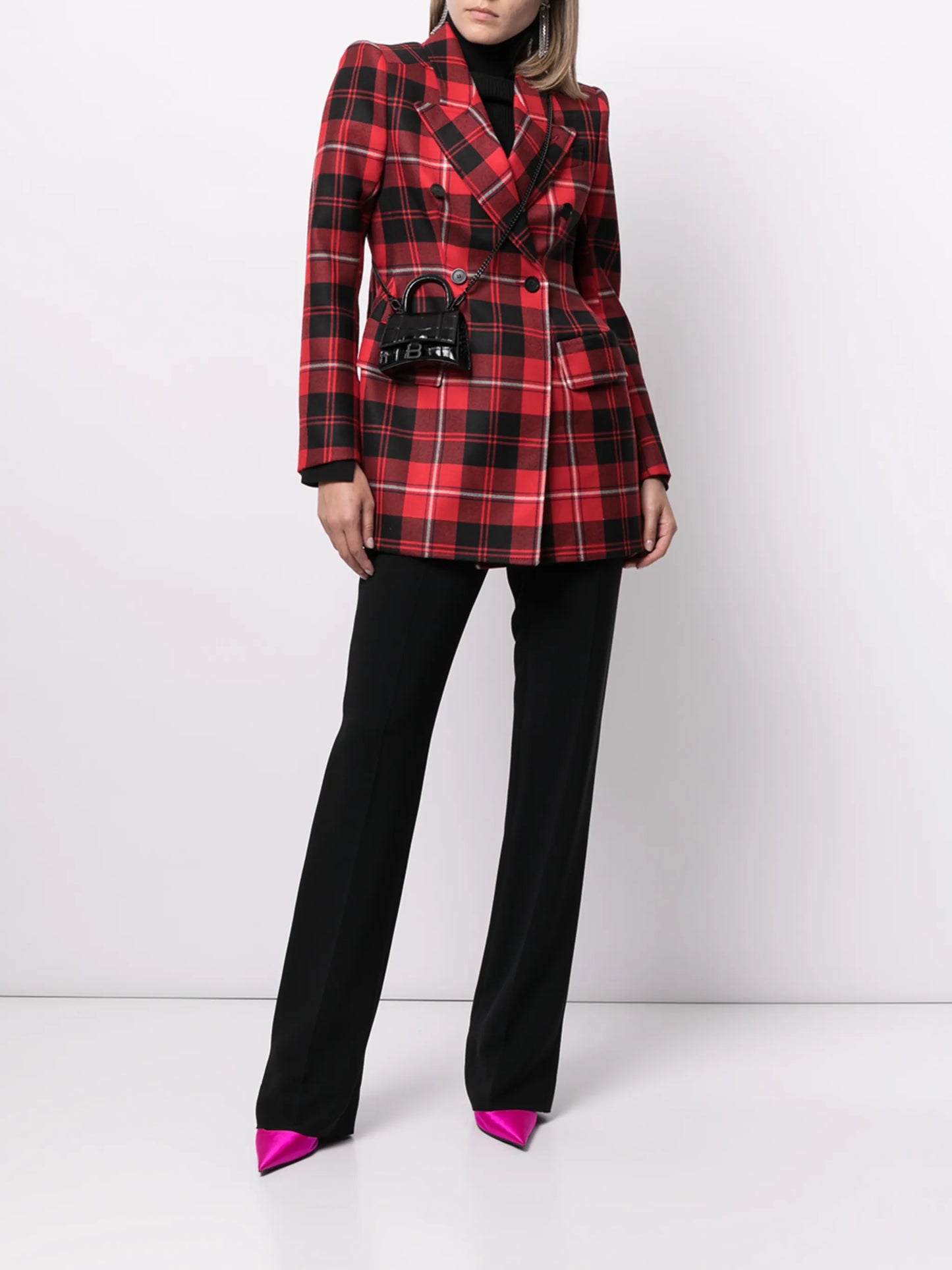 Hourglass embossed mini bag