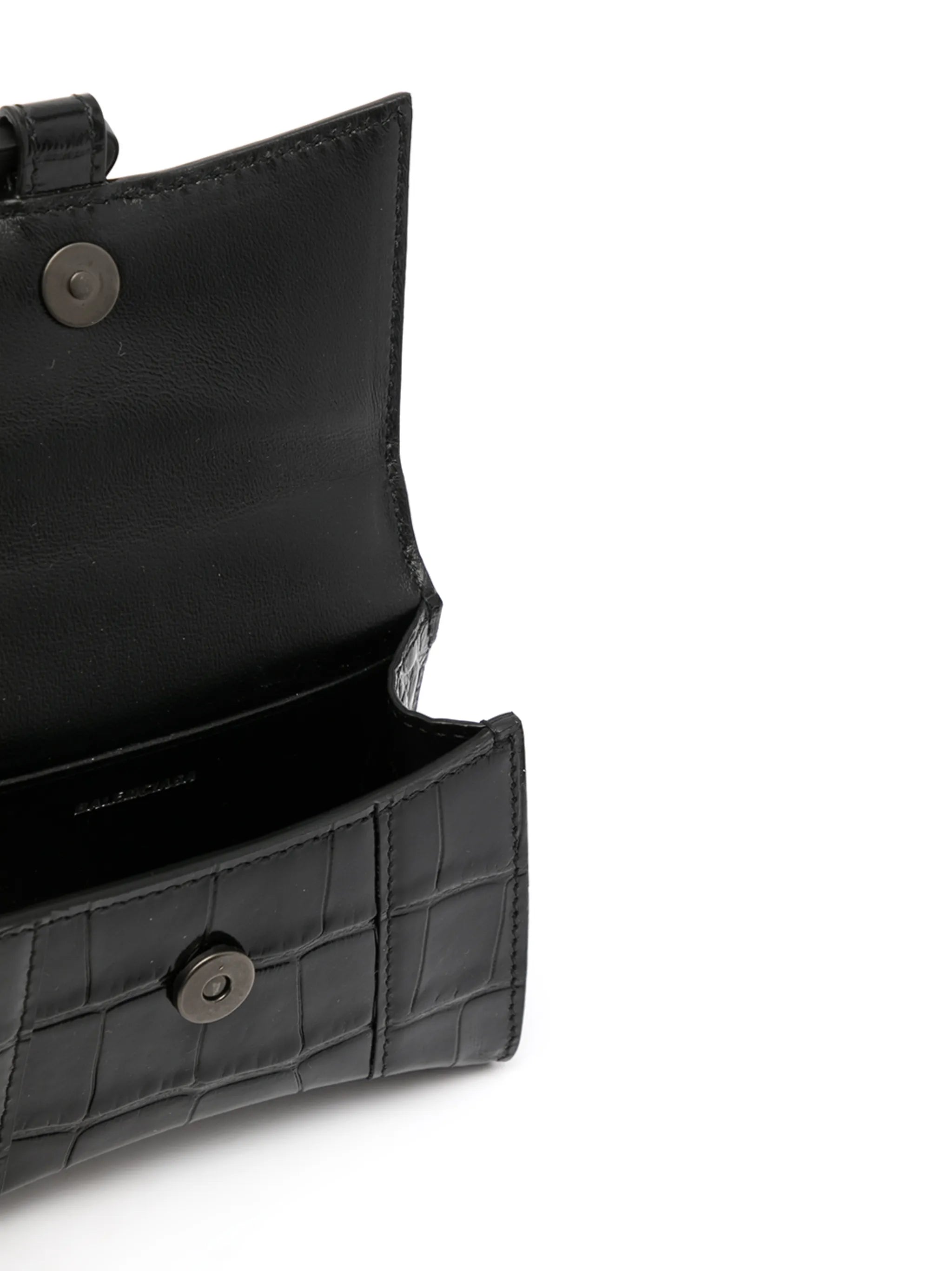 Hourglass embossed mini bag