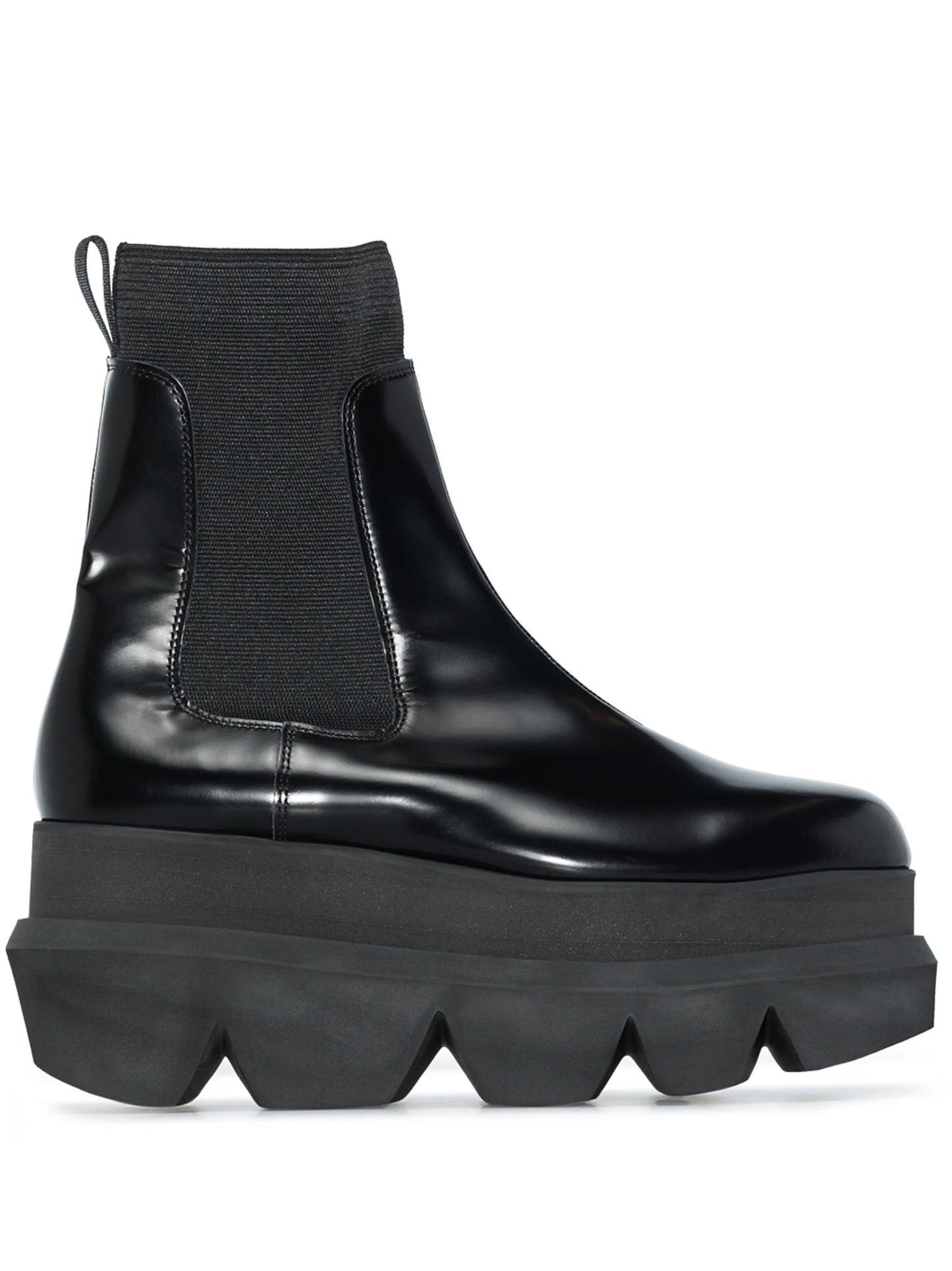 flatform-sole ankle boots
