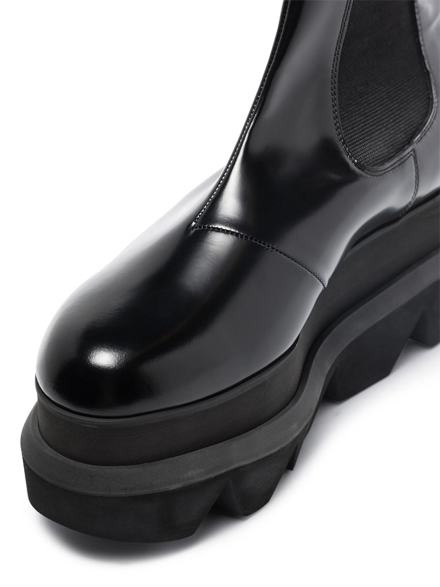 flatform-sole ankle boots