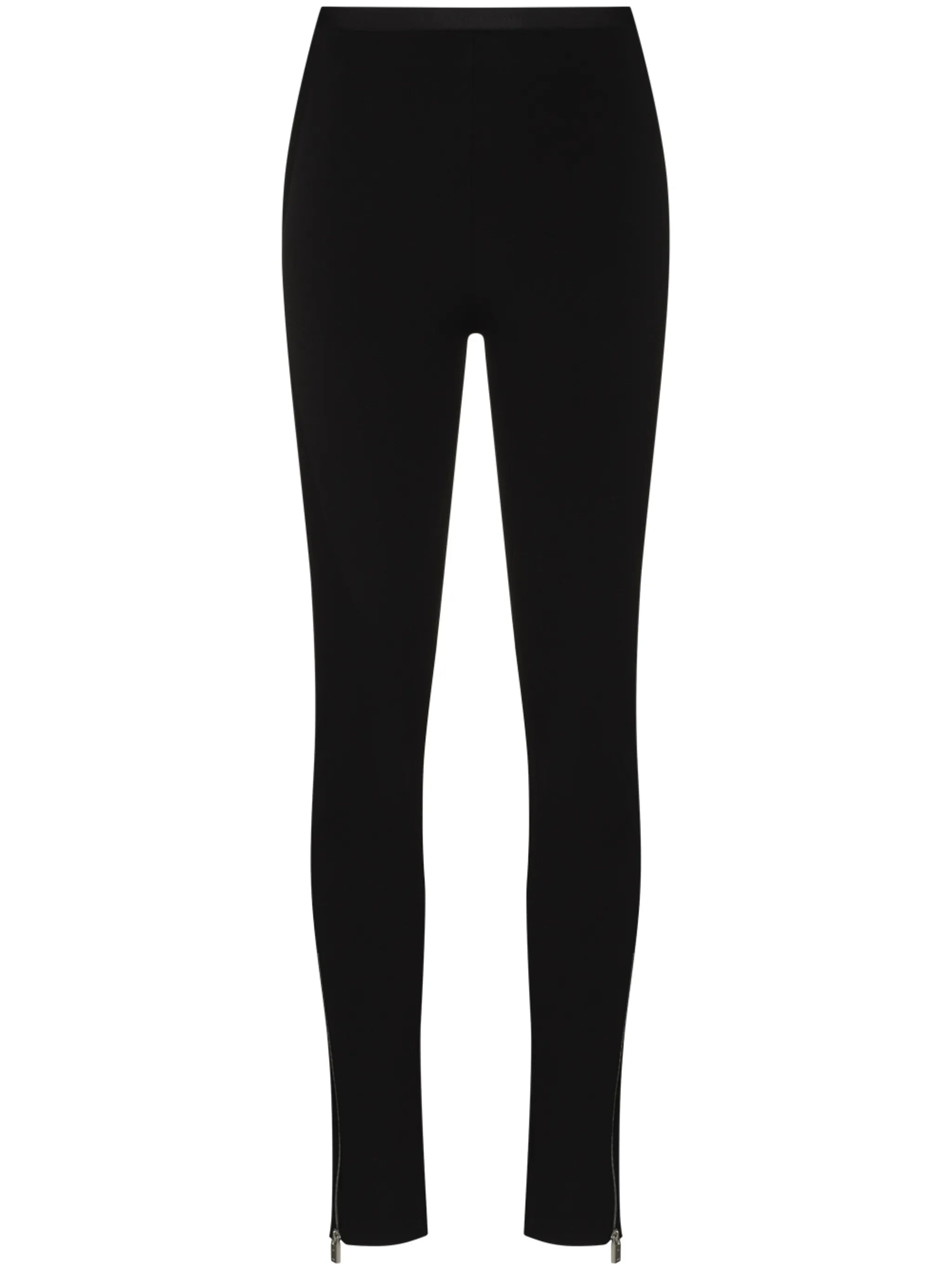 zip-cuff high-rise leggings