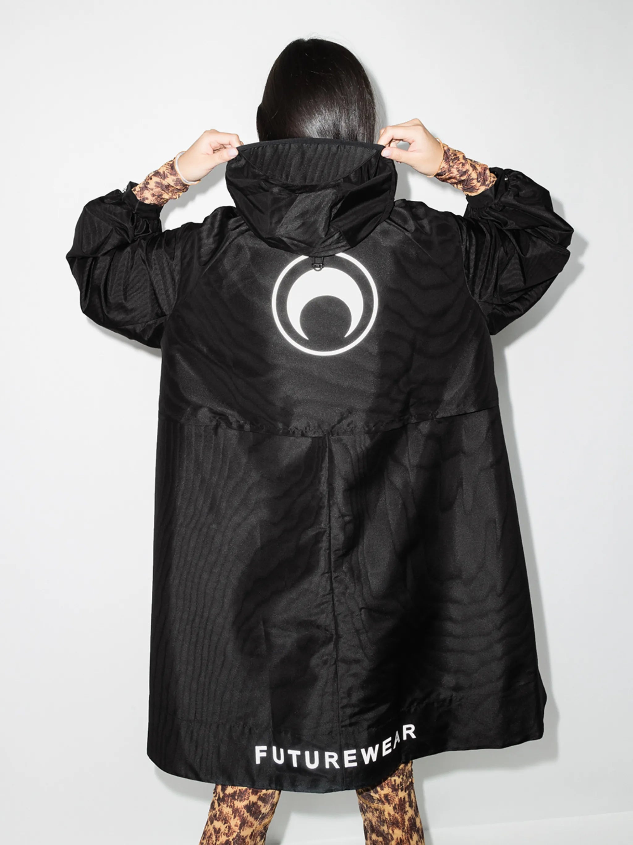 A-line hooded windbreaker