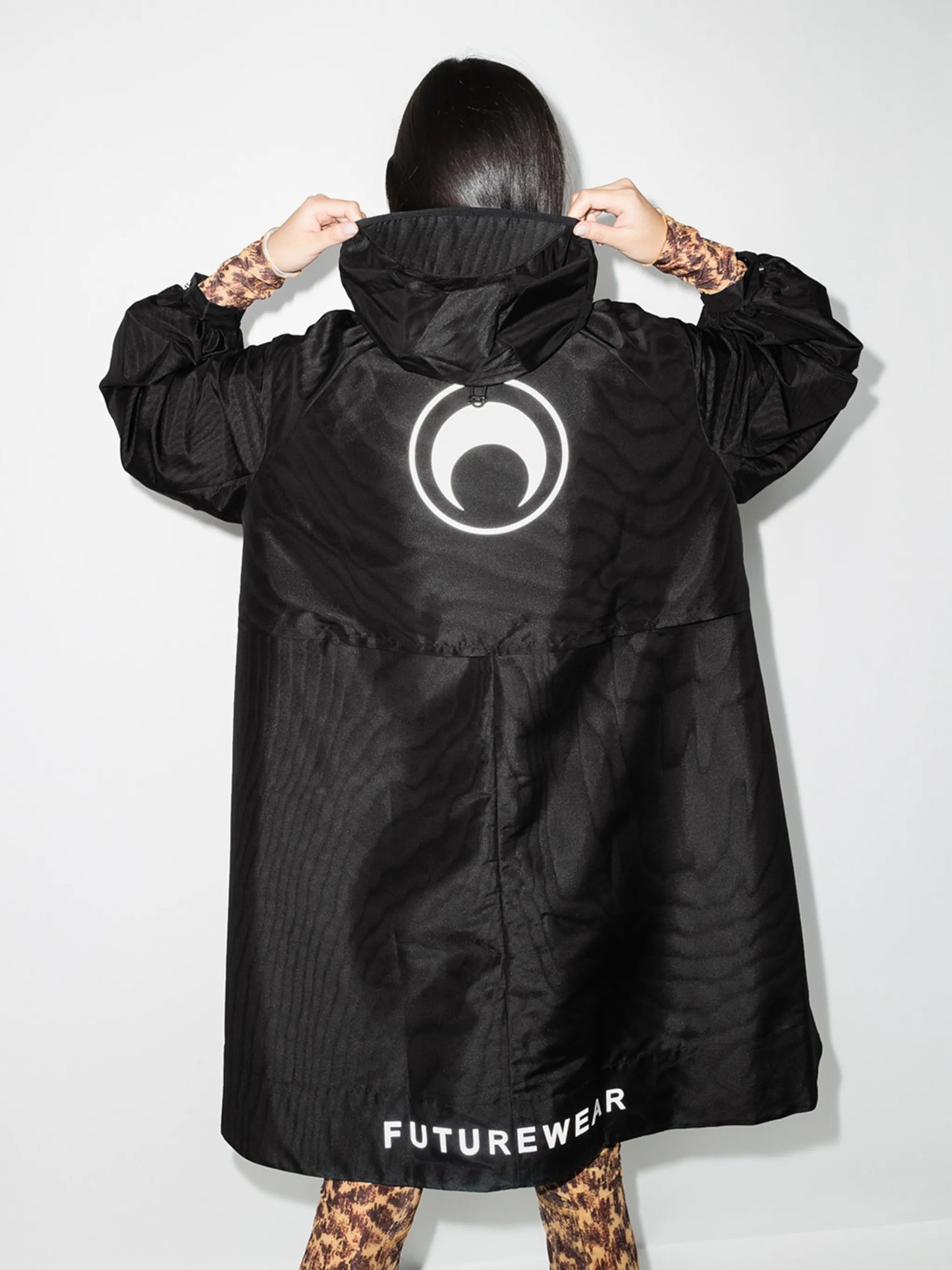 A-line hooded windbreaker