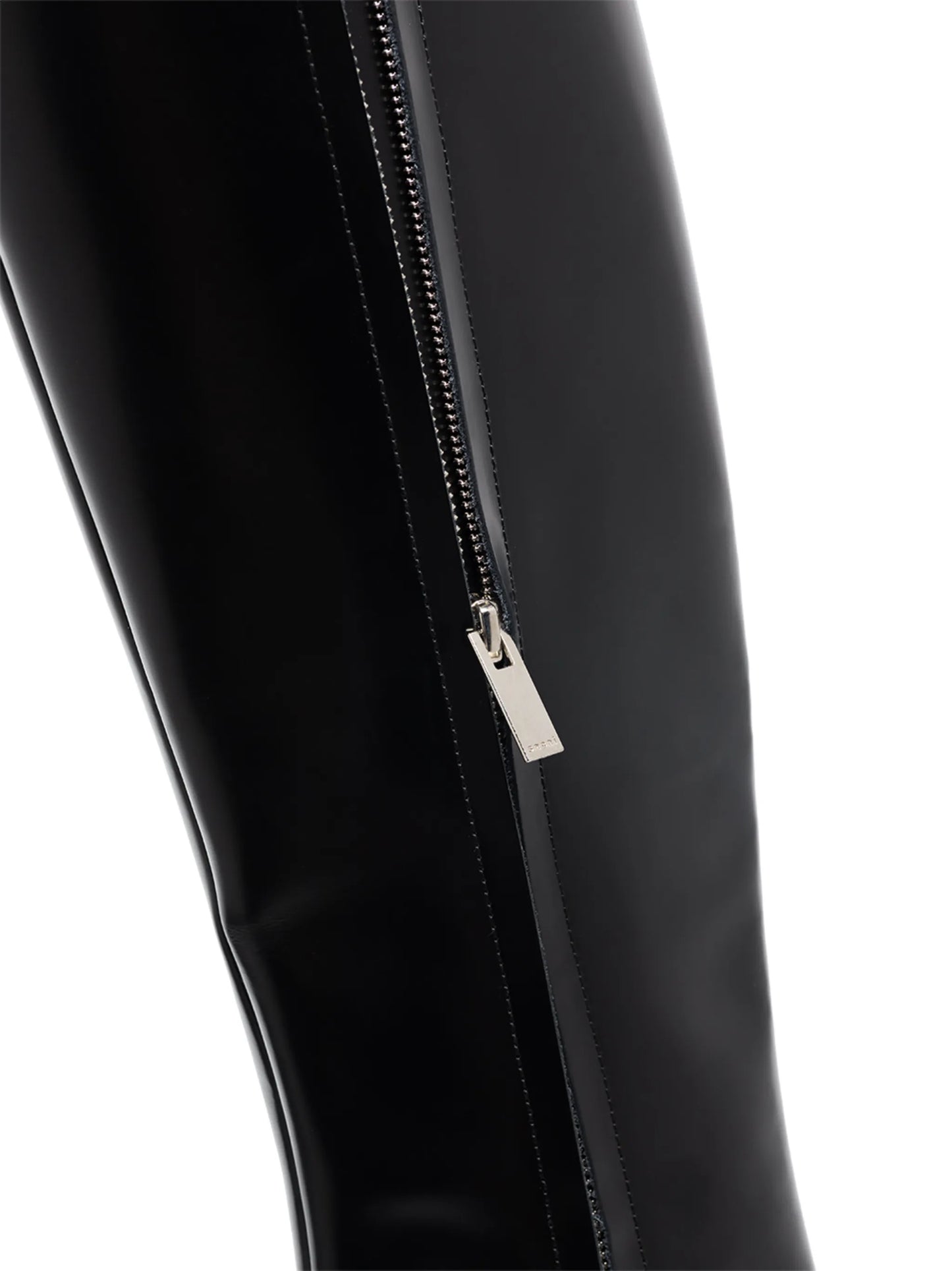85mm flatform leather knee-high boots