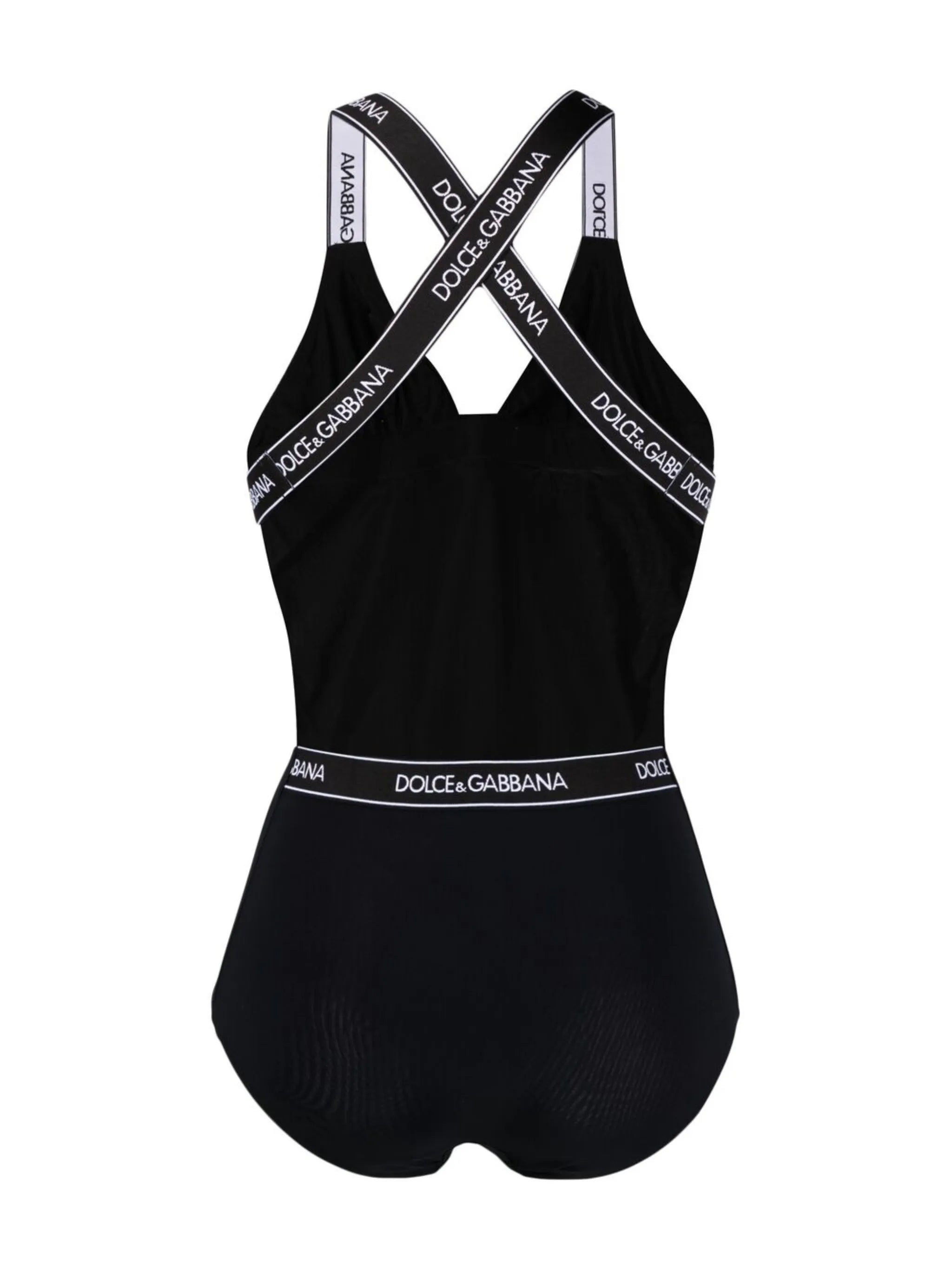 logo trim swimsuit