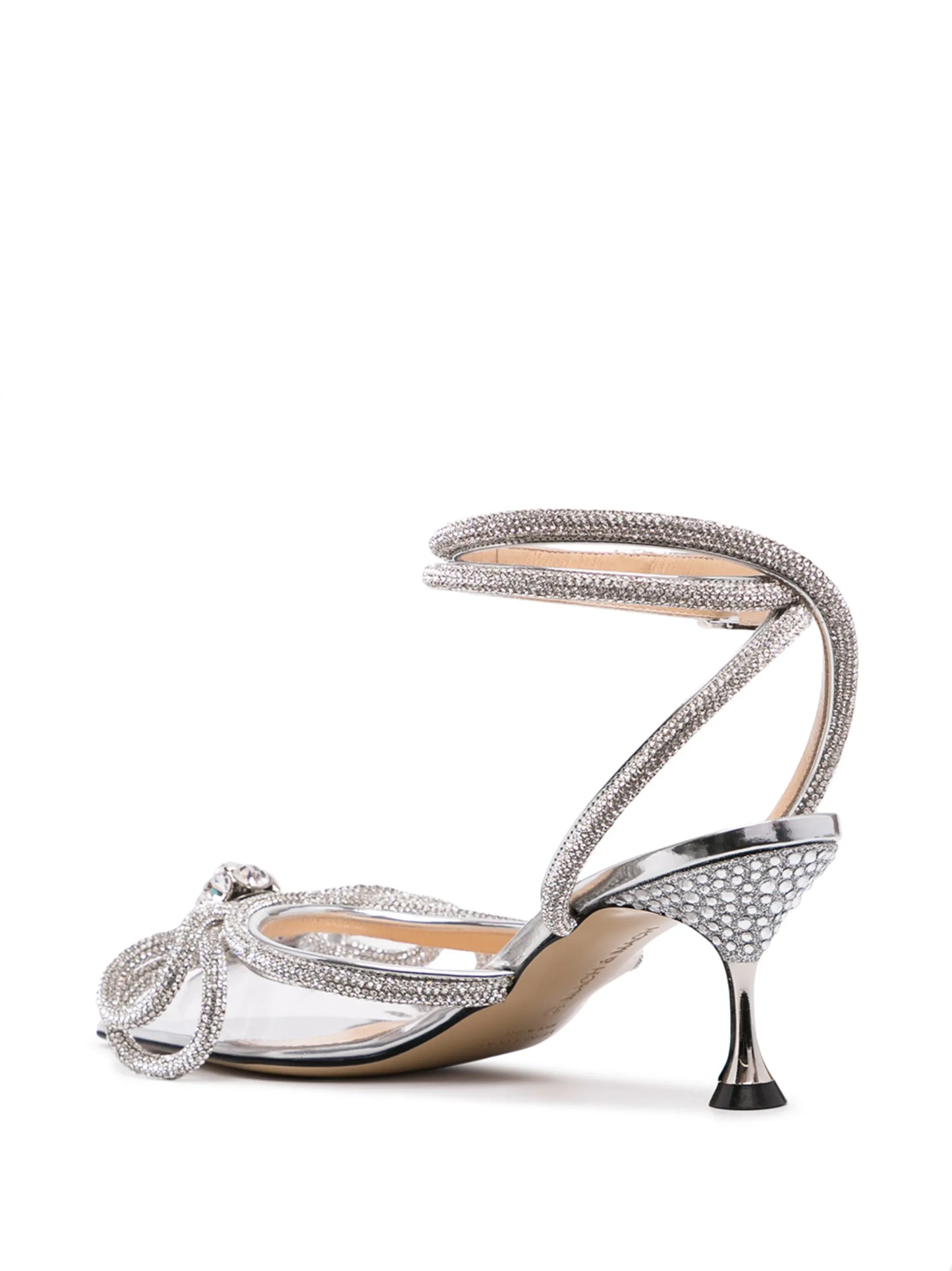crystal-embellished low-heel pumps