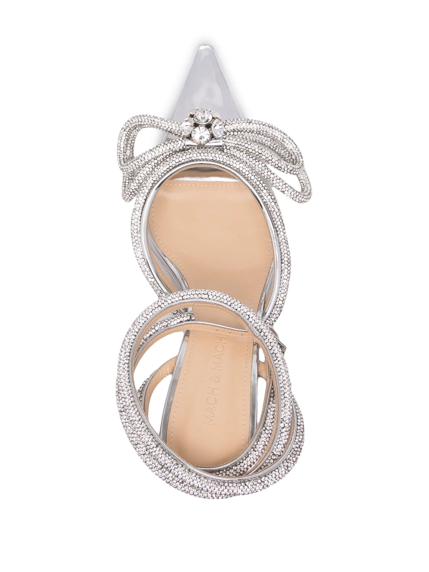 crystal-embellished low-heel pumps