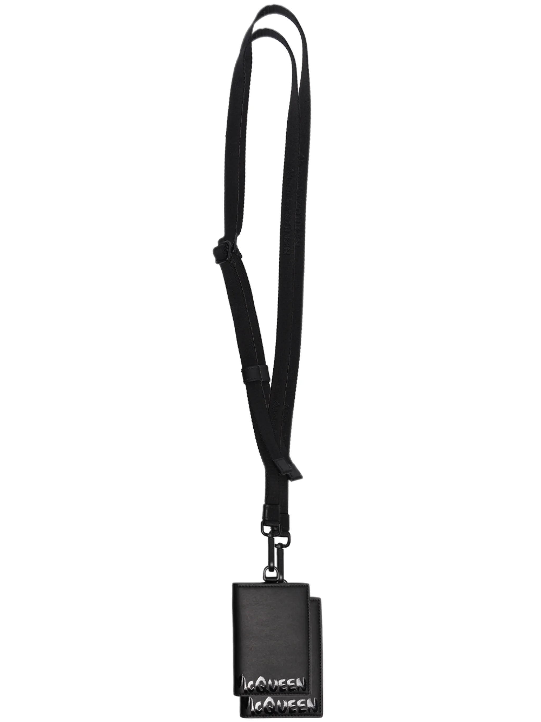 graffiti-logo lanyard cardholder