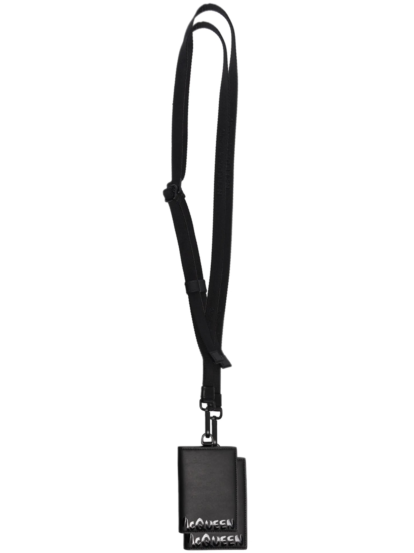 graffiti-logo lanyard cardholder