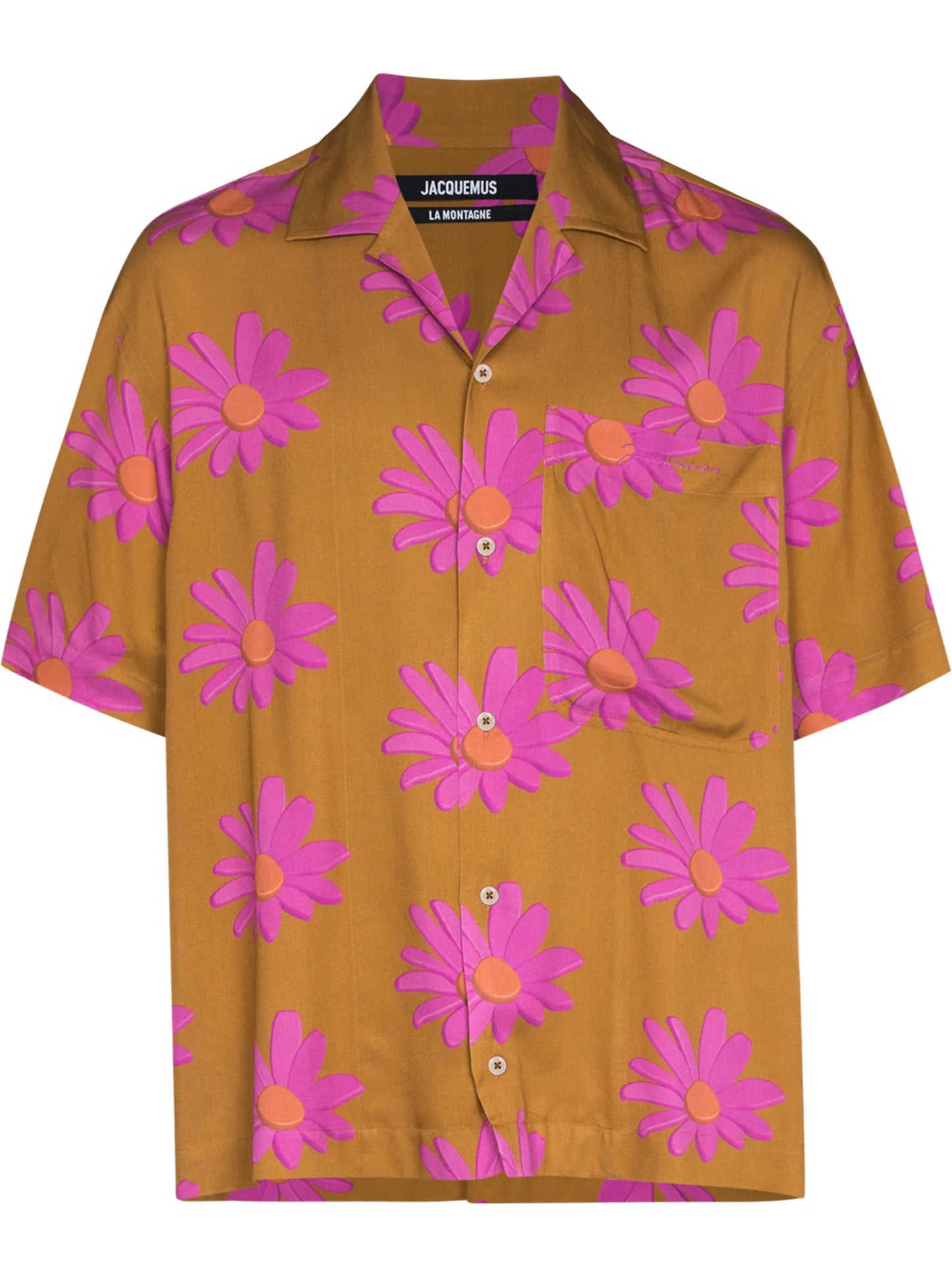 Jean floral-print shirt