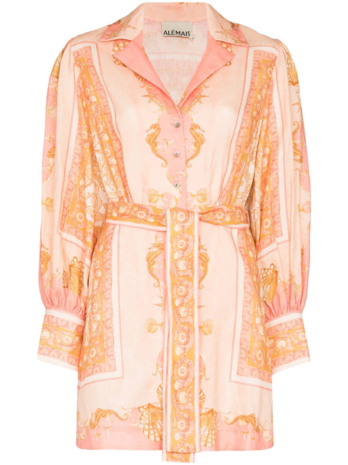Ursula scarf-print minidress