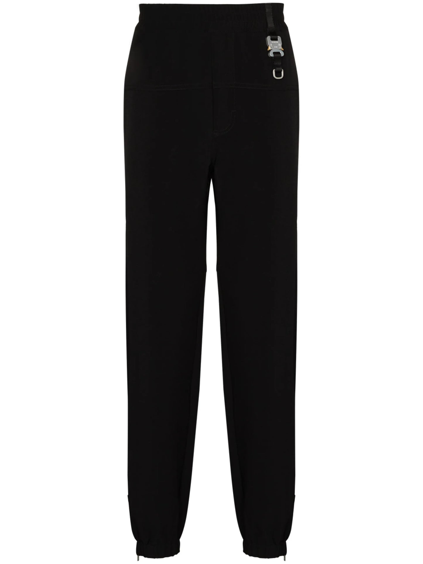 buckle-detail tapered track pants