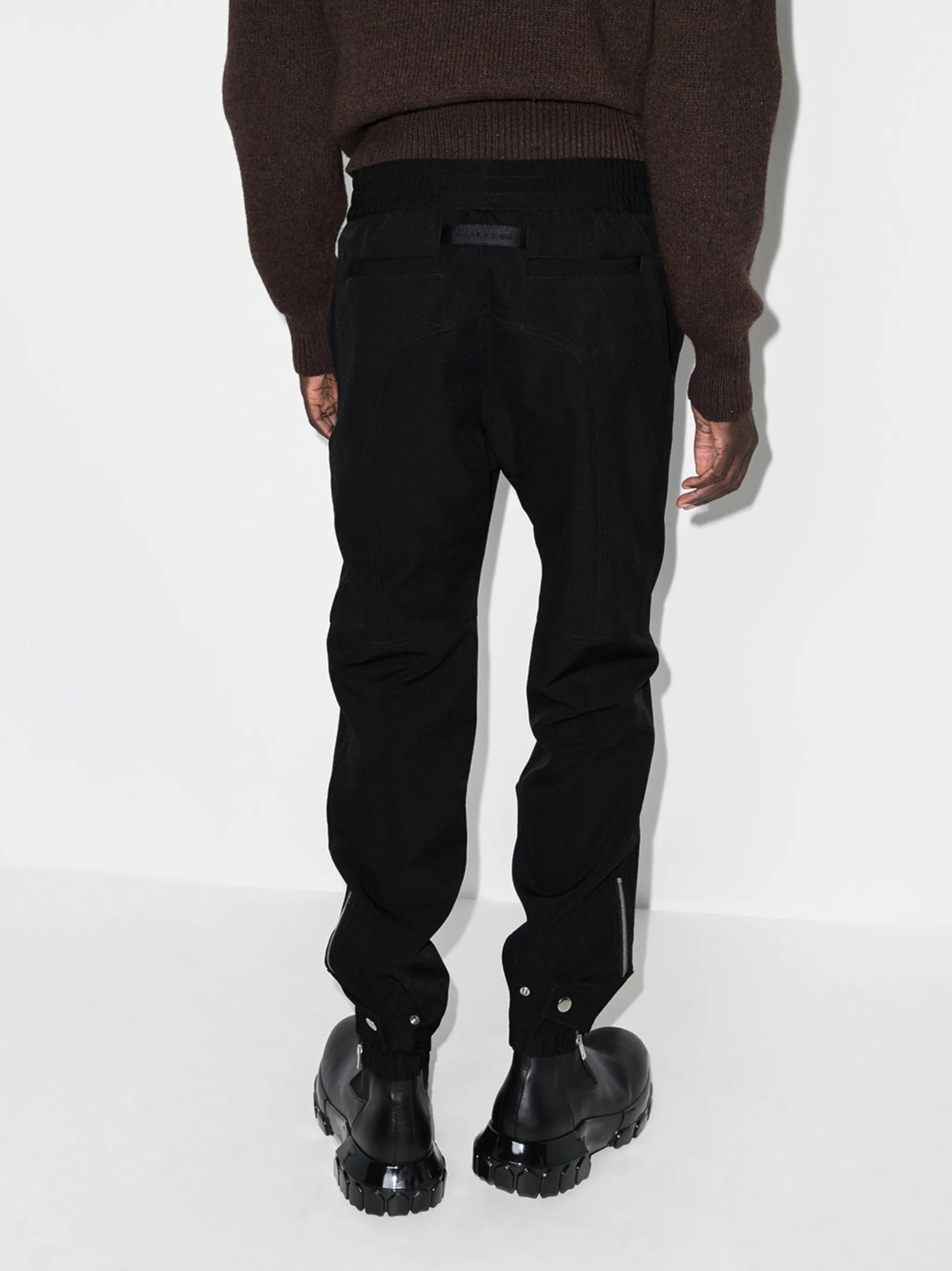 buckle-detail tapered track pants