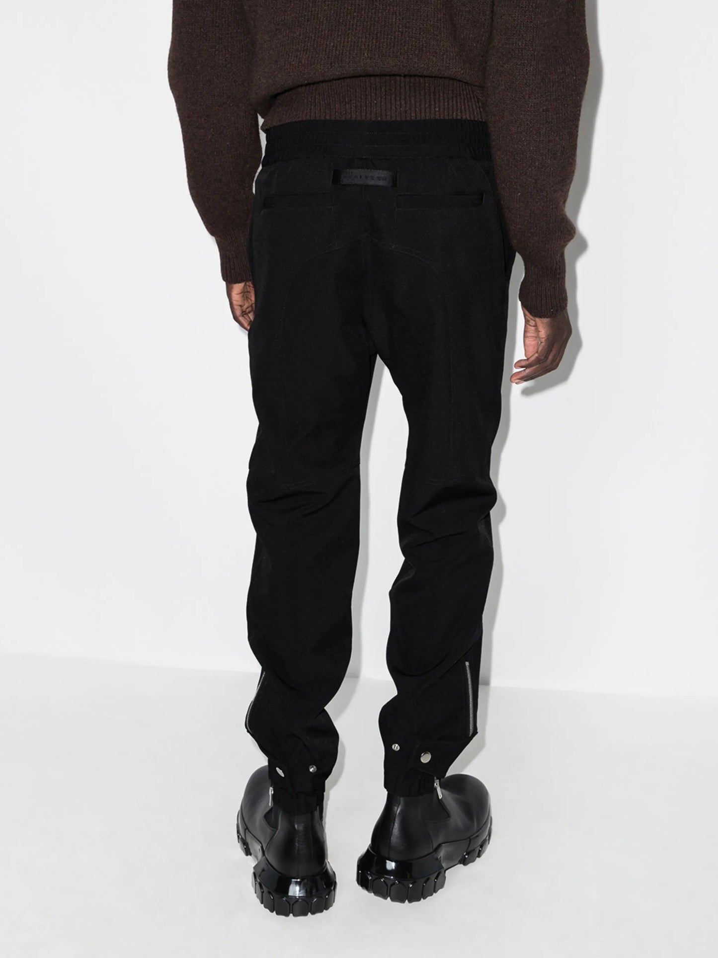 buckle-detail tapered track pants